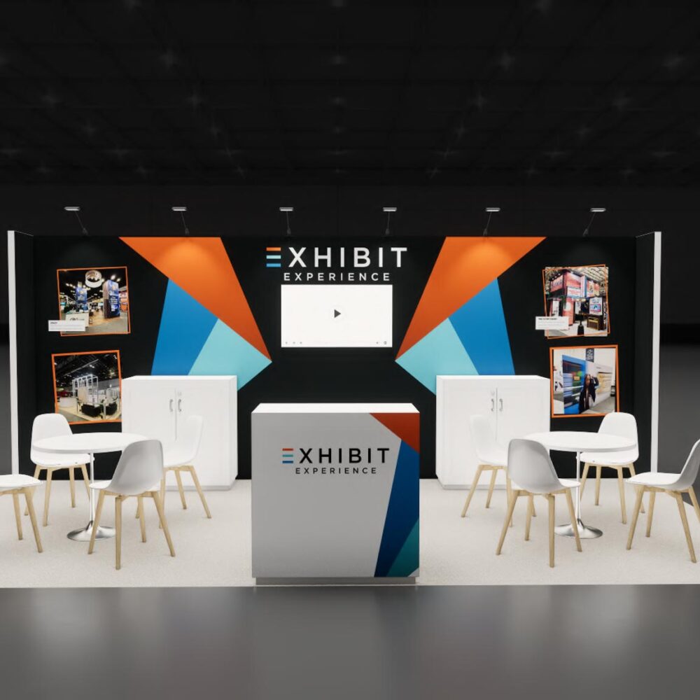 10x20 trade show exhibit rental — 10 x 20 inline affordable exhibit rental — sema show, las vegas hero image
