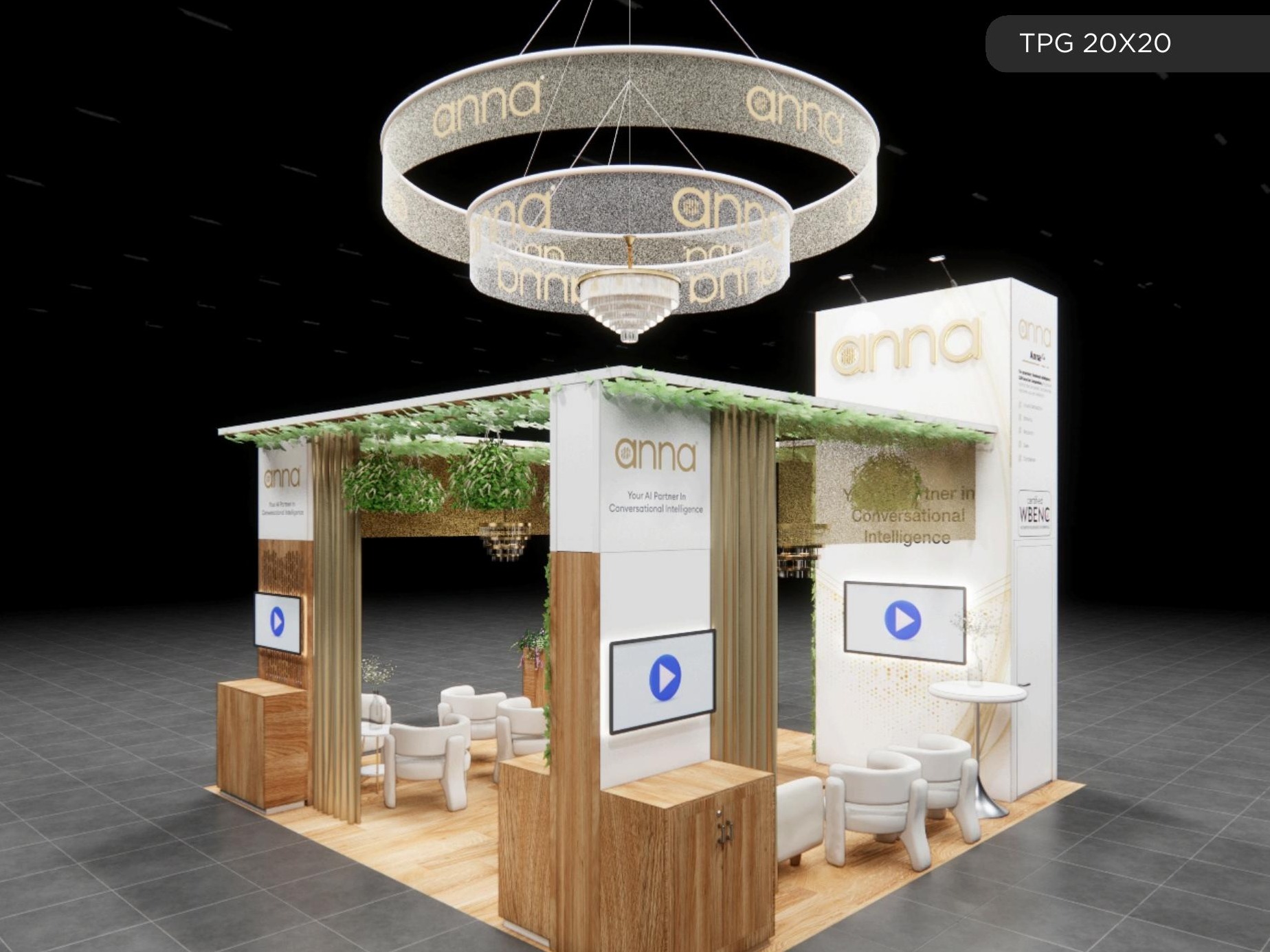 20x20 trade show exhibit rental — 20 x 20 inline affordable exhibit rental — ces, las vegas hero image