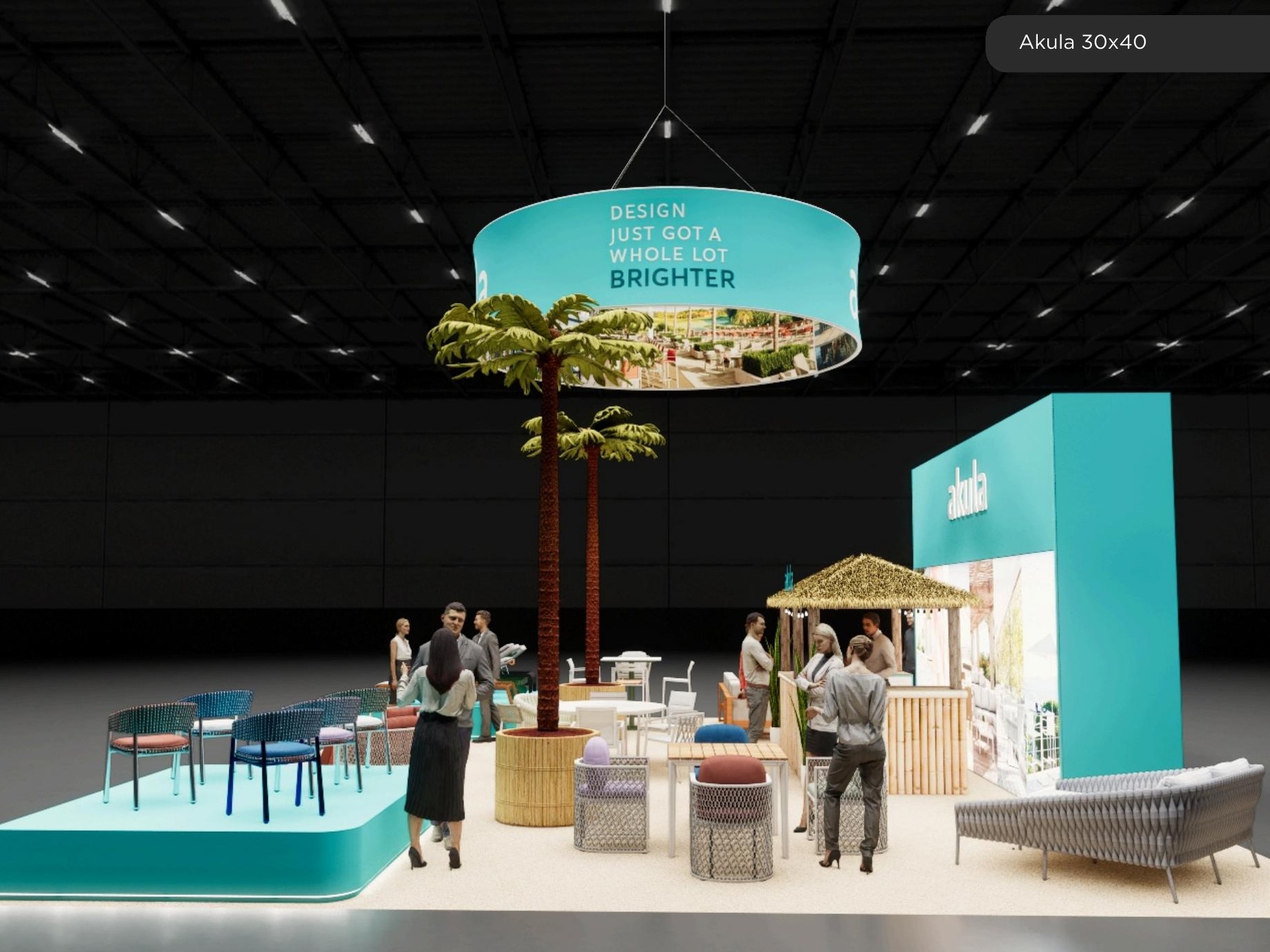 30 x 40 Island Exhibit Rental — SEMA Show, Las Vegas