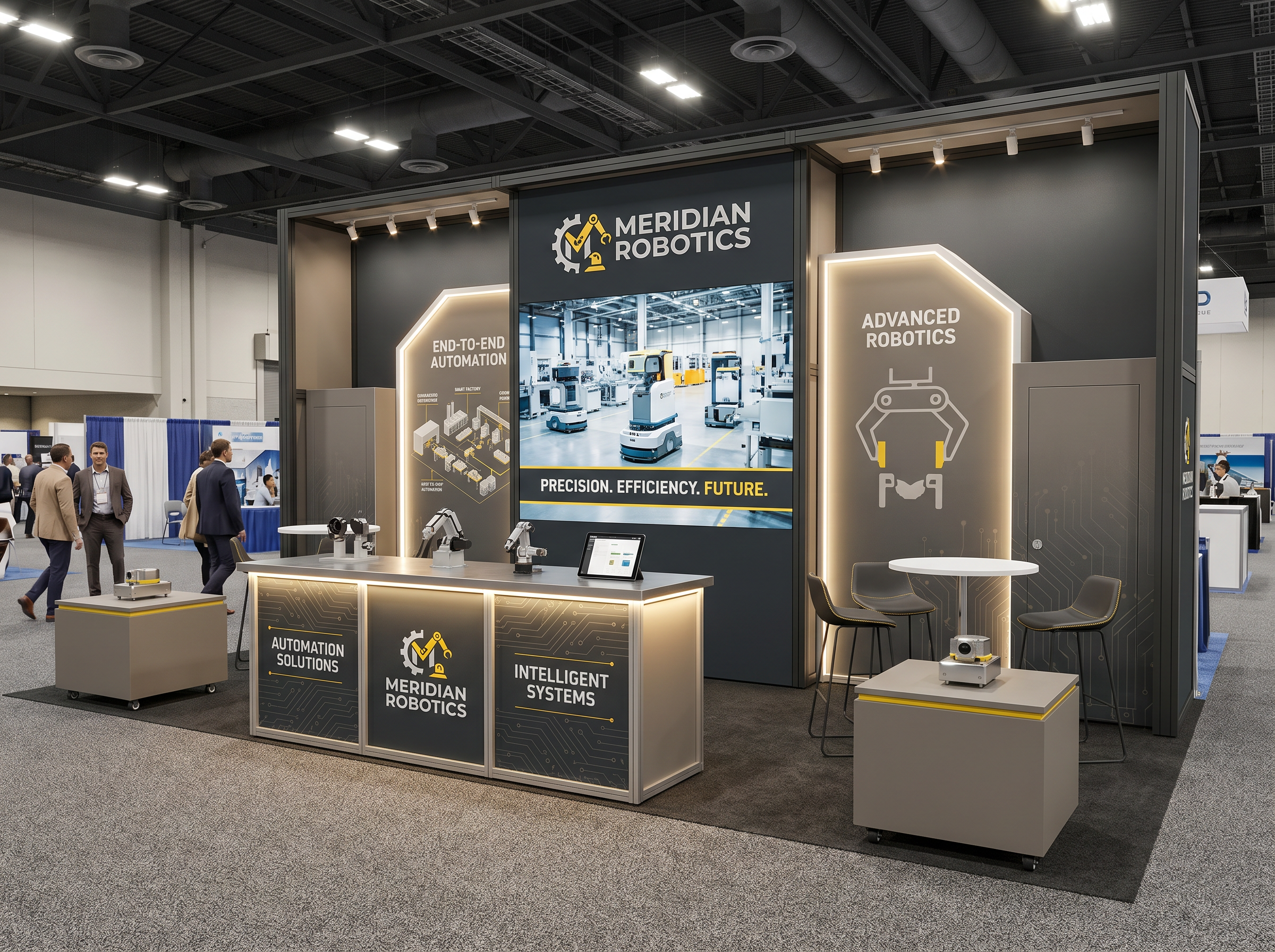 inline trade show exhibit rental — 10 x 30 island exhibit rental — ces, las vegas hero image