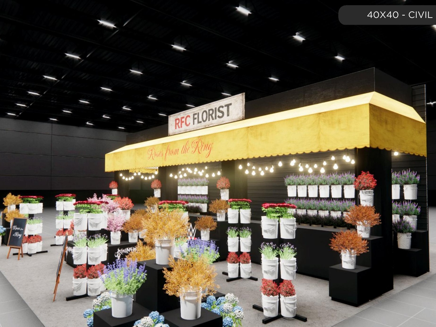 40x40 trade show exhibit rental — 40 x 40 island exhibit rental — iaapa expo, orlando hero image