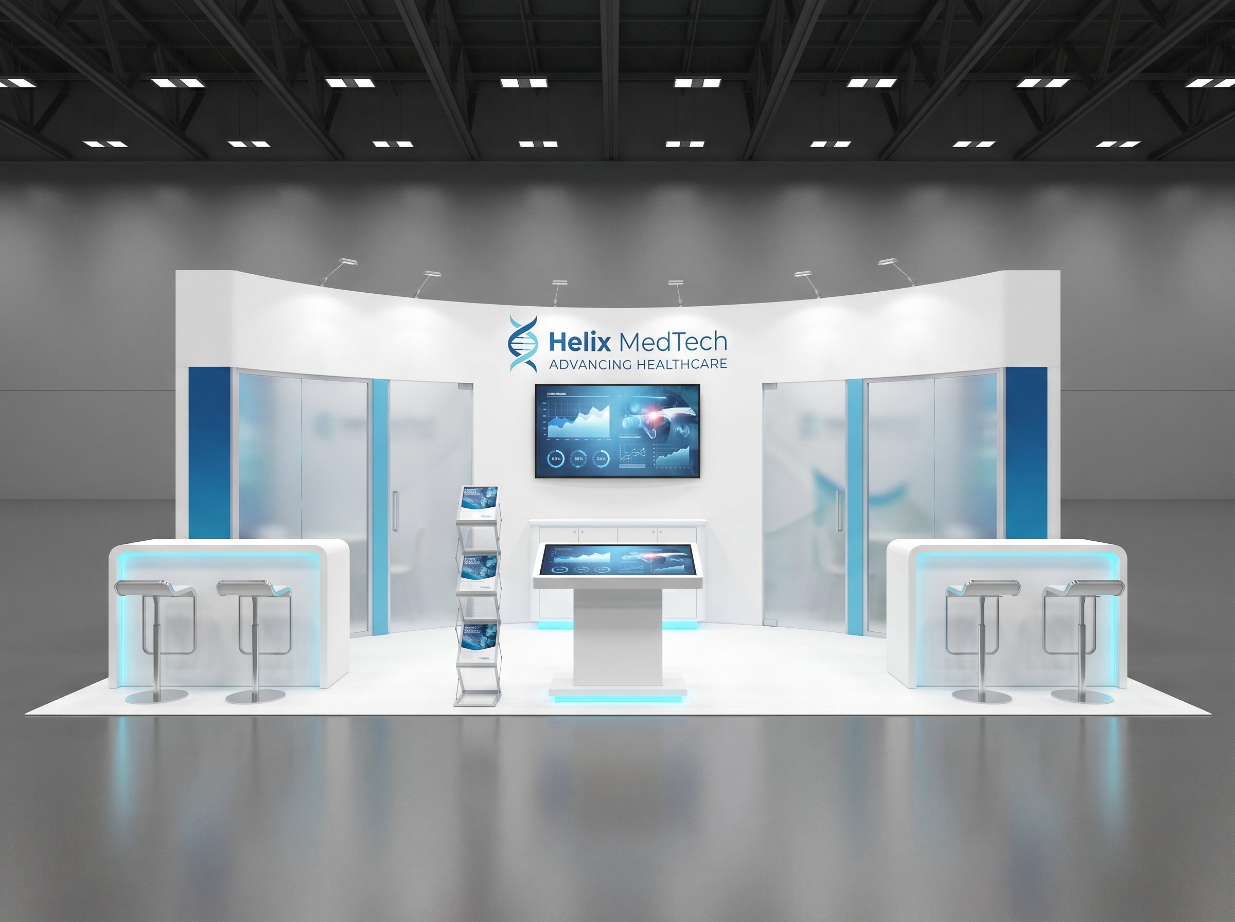 inline trade show exhibit rental — 10 x 30 inline exhibit rental — ces, las vegas hero image