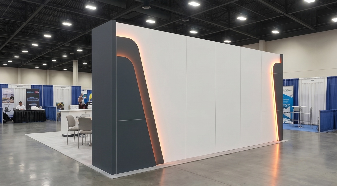10x20 trade show exhibit rental — foundation inline design