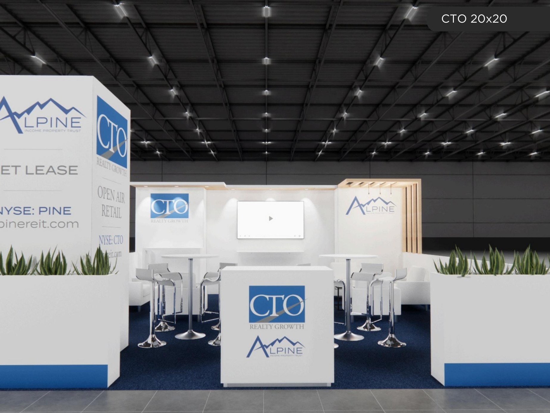 20x20 trade show exhibit rental — 20 x 20 inline affordable exhibit rental — pack expo international, chicago hero image