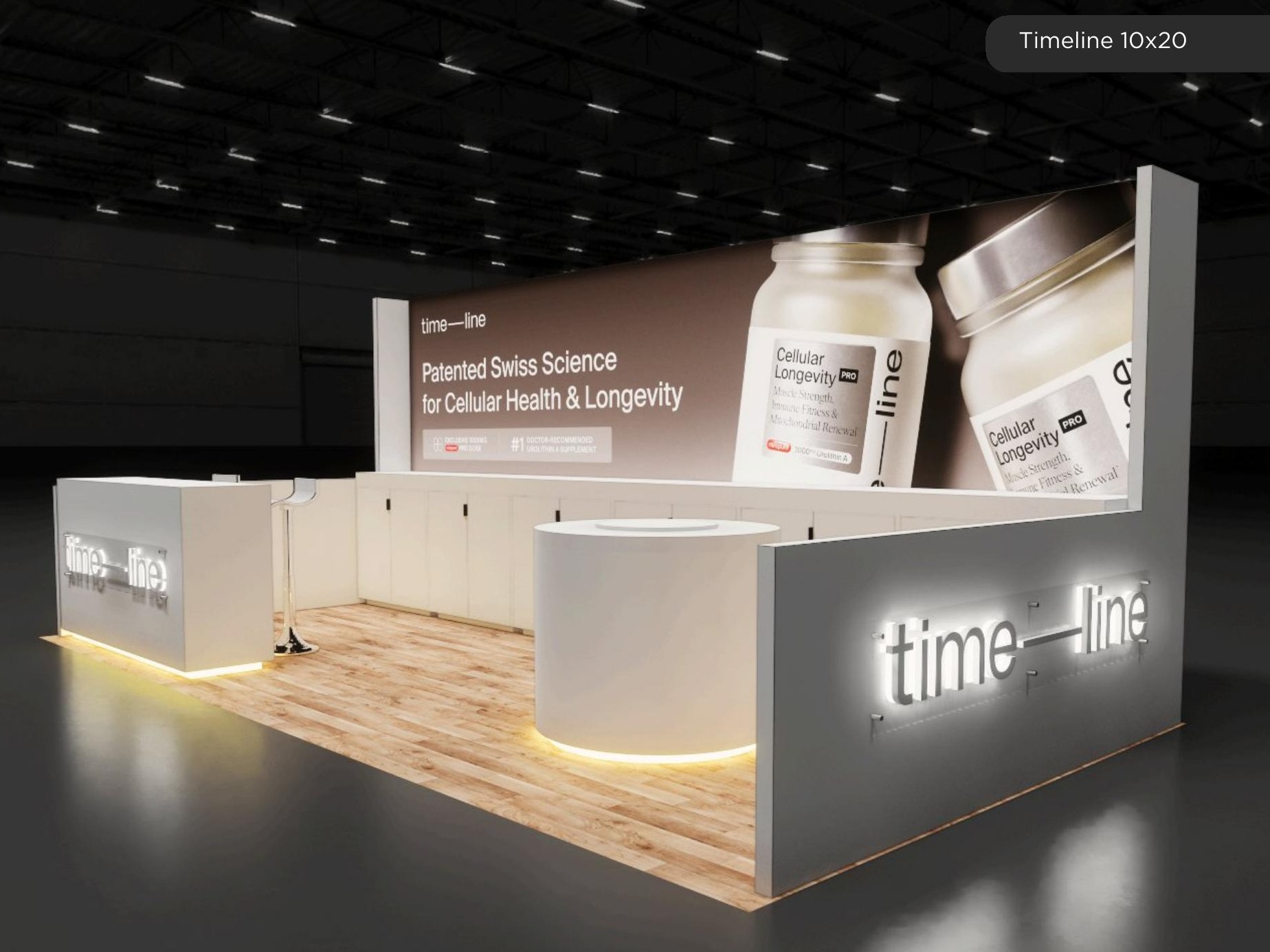 10x20 trade show exhibit rental — 10 x 20 inline affordable exhibit rental — the nga show, las vegas hero image