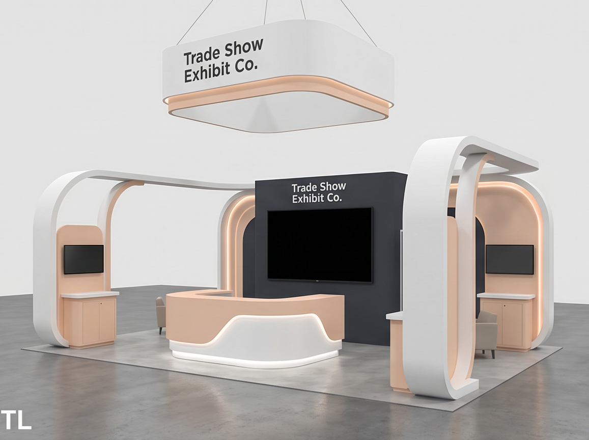 20x30 trade show exhibit rental — isa sign expo las vegas 20 x 30 exhibit rental — media-perimeter plan — 20x30 exhibit program