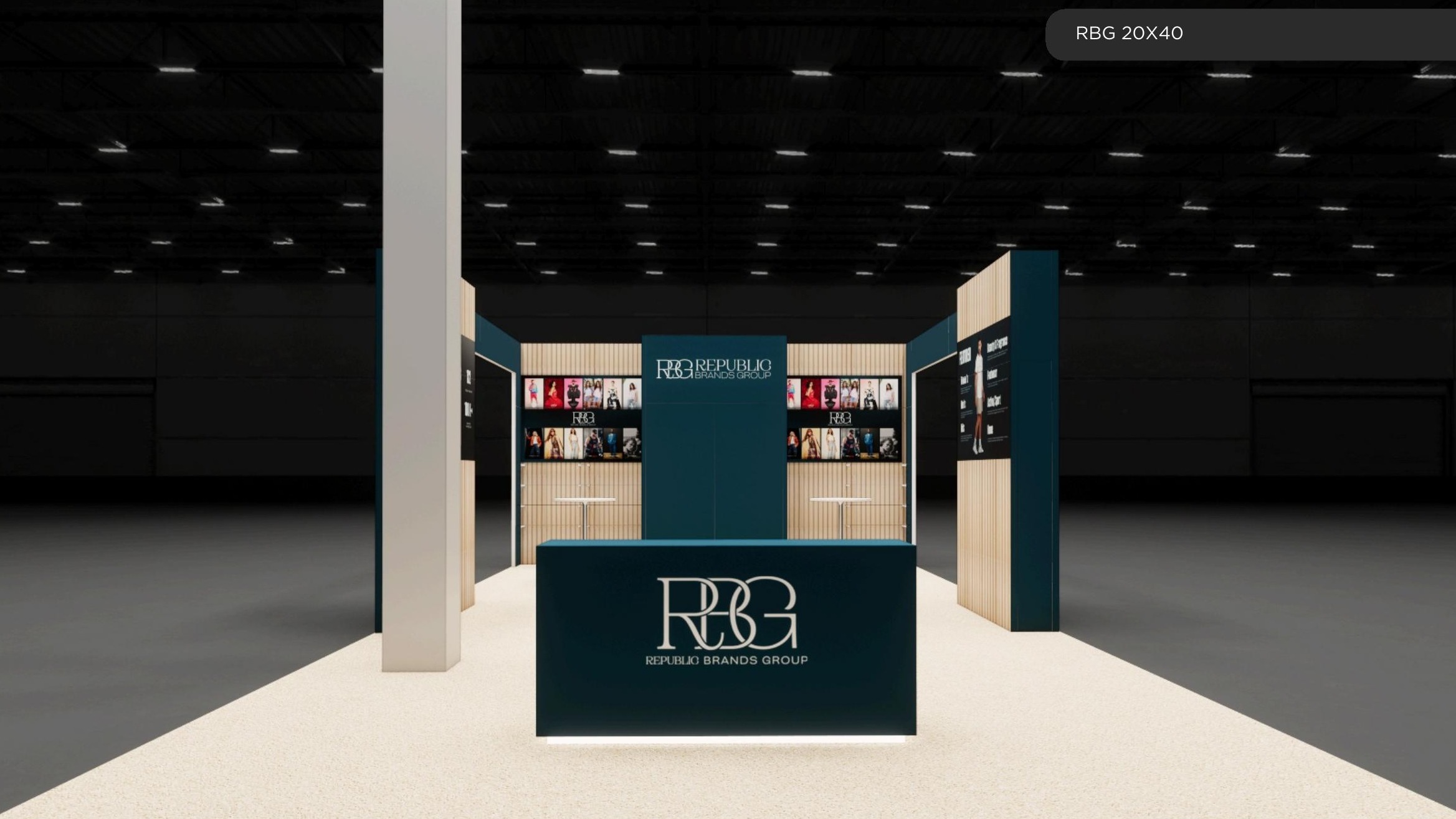 Design 3 — Brand-boulevard island design