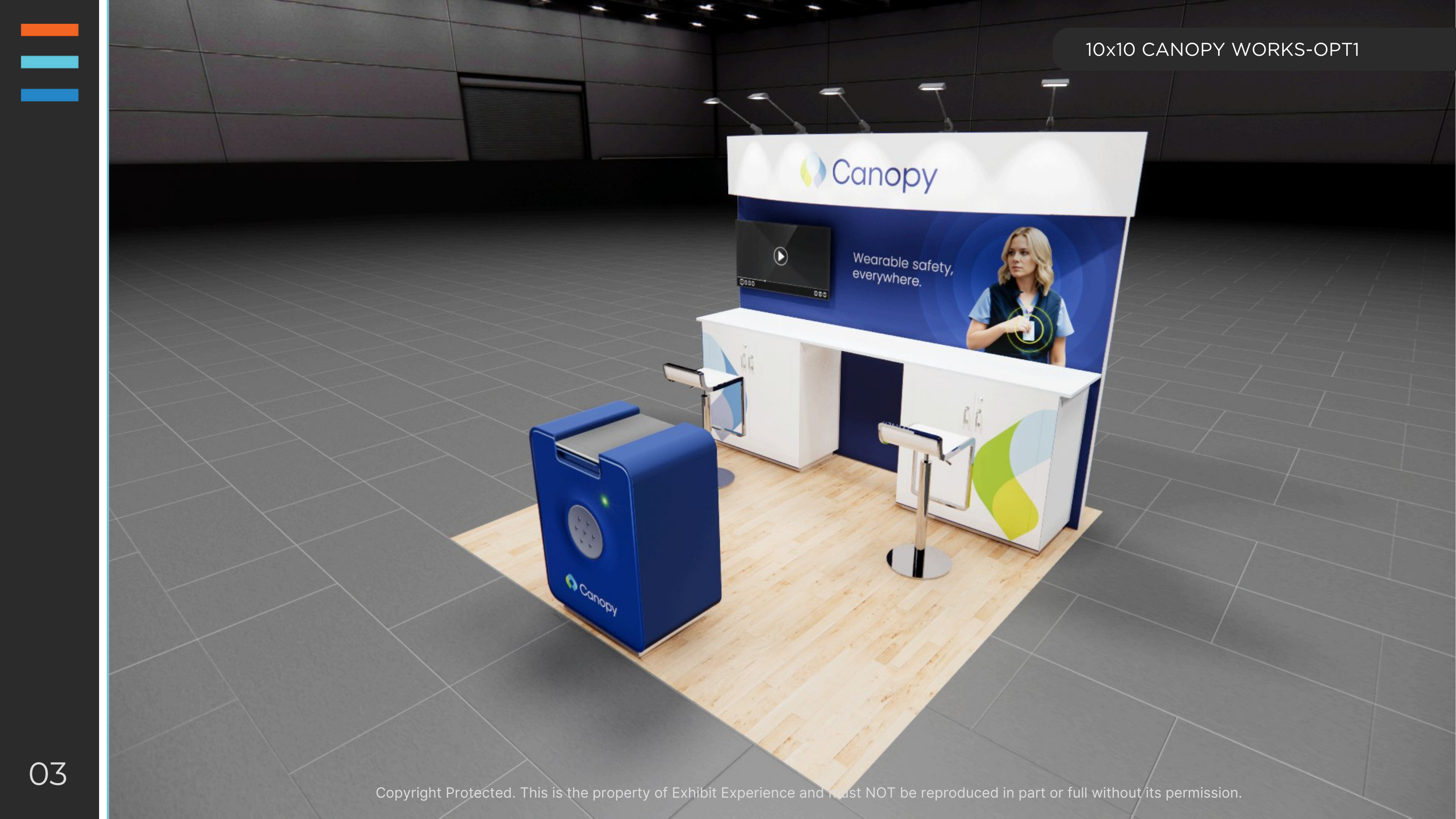10 x 10 Inline Affordable Exhibit Rental — SEMA Show, Las Vegas