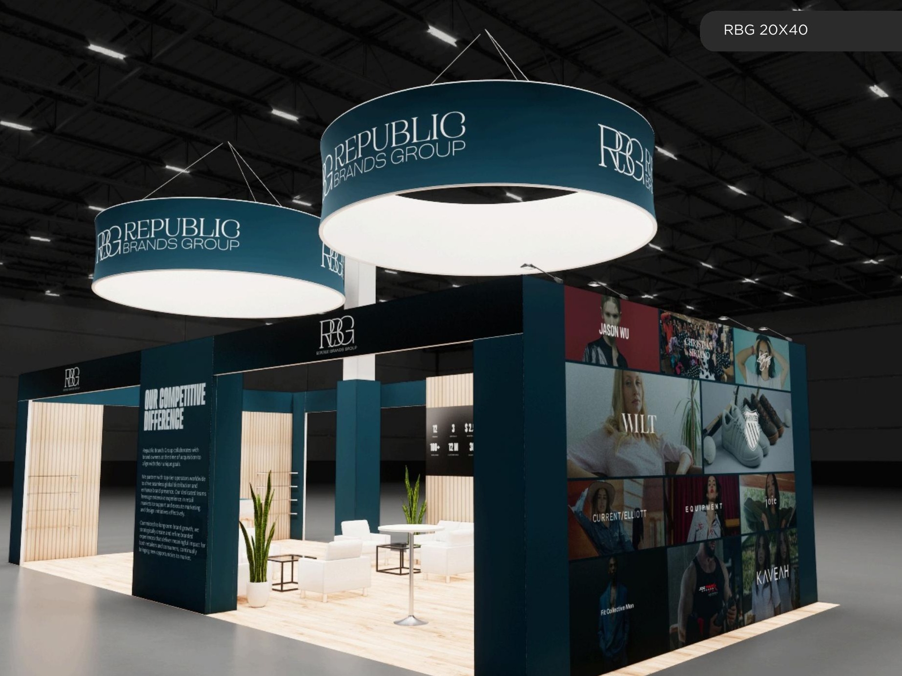 20 x 40 Island Exhibit Rental — SEMA Show, Las Vegas