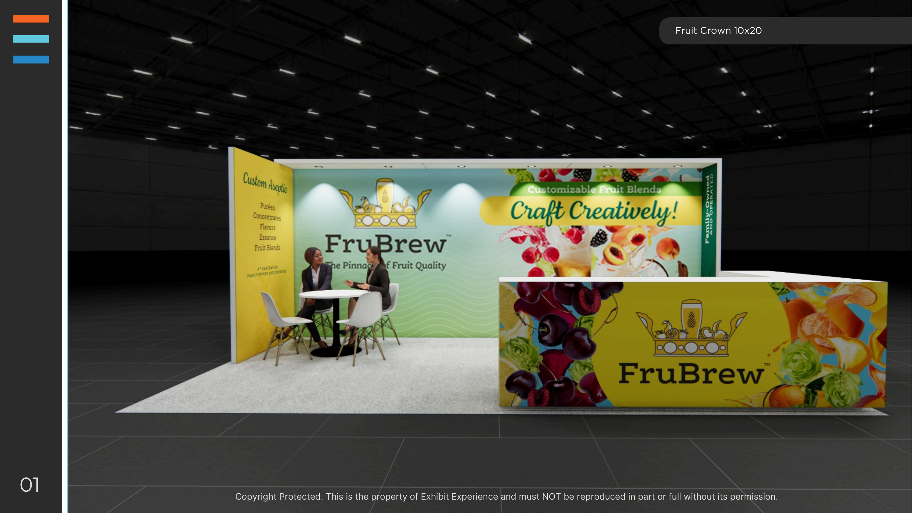 10x20 trade show exhibit rental — 10 x 20 inline affordable exhibit rental — iaapa expo, orlando hero image