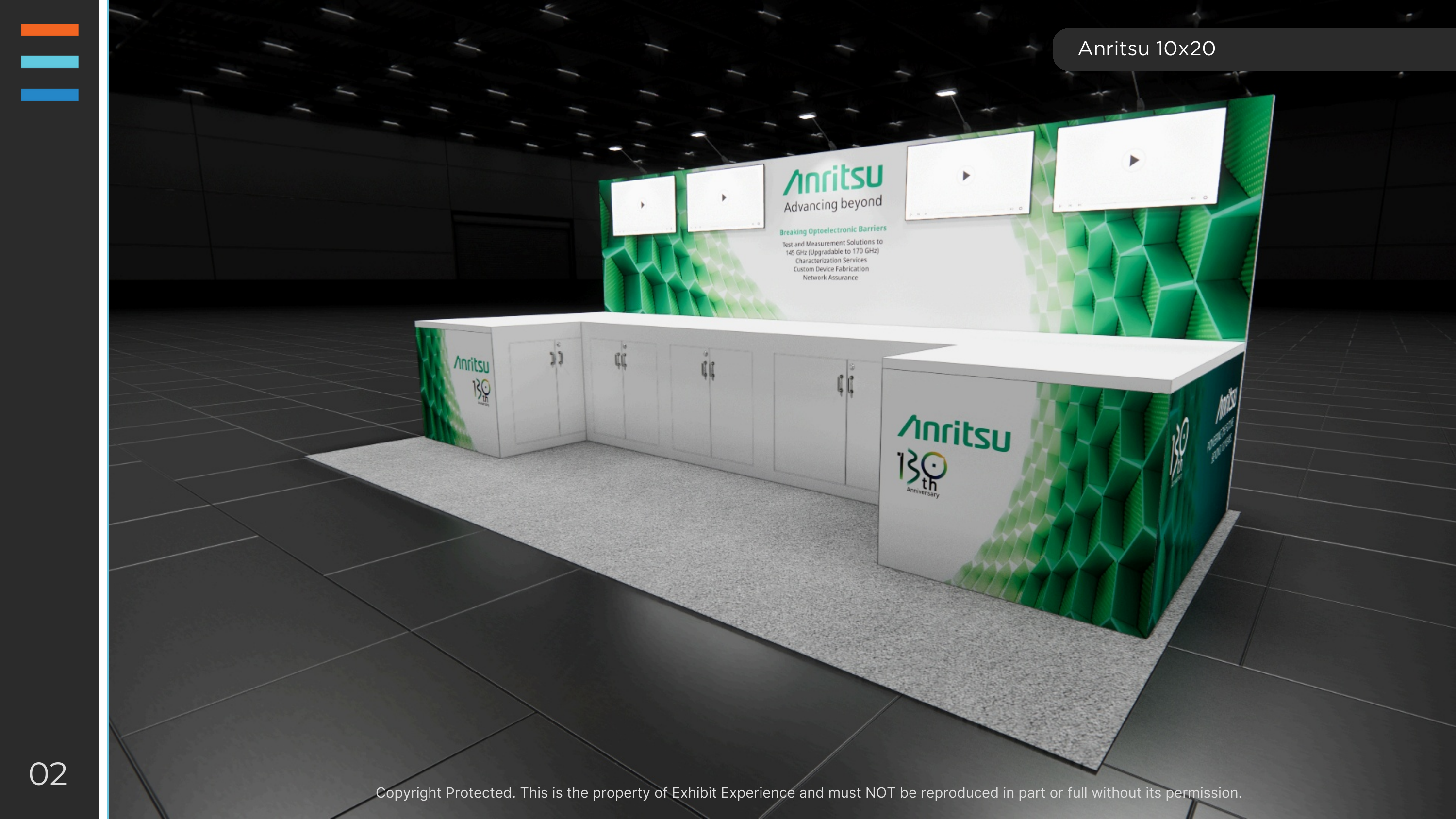 10 x 20 Inline Affordable Exhibit Rental — NAB Show, Las Vegas