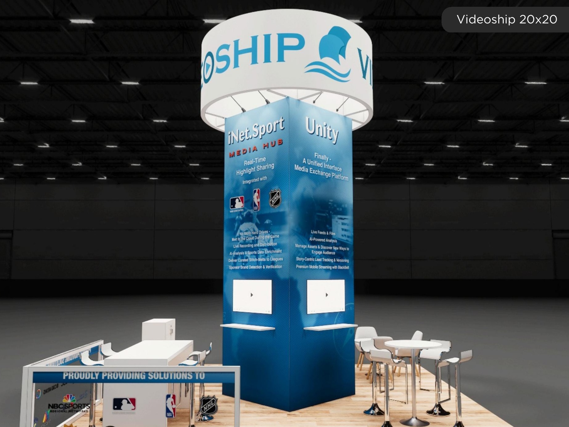 20 x 20 Inline Affordable Exhibit Rental — SEMA Show, Las Vegas