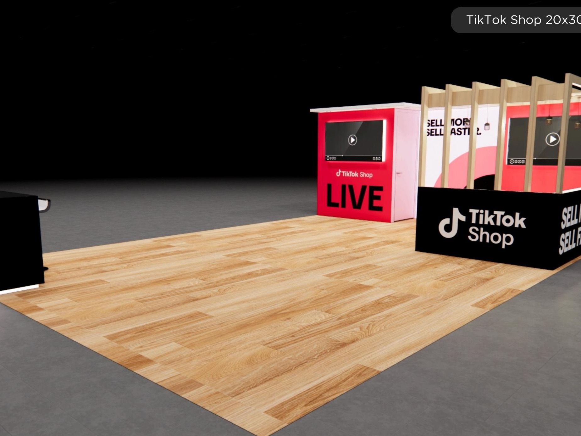 20x30 trade show exhibit rental — 20 x 30 island exhibit rental — ces, las vegas hero image