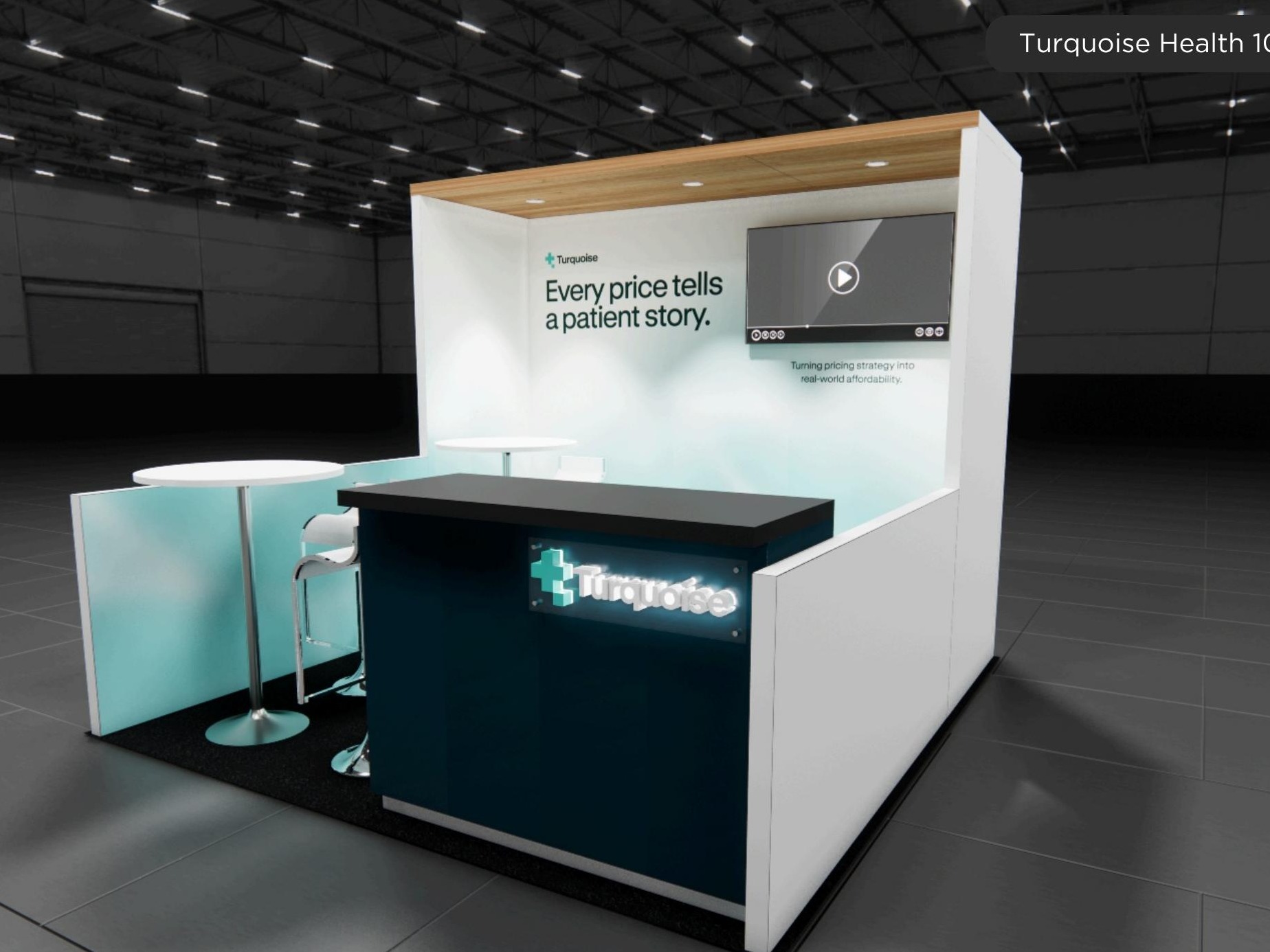 10x10 trade show exhibit rental for Expo West Anaheim — custom inline exhibit