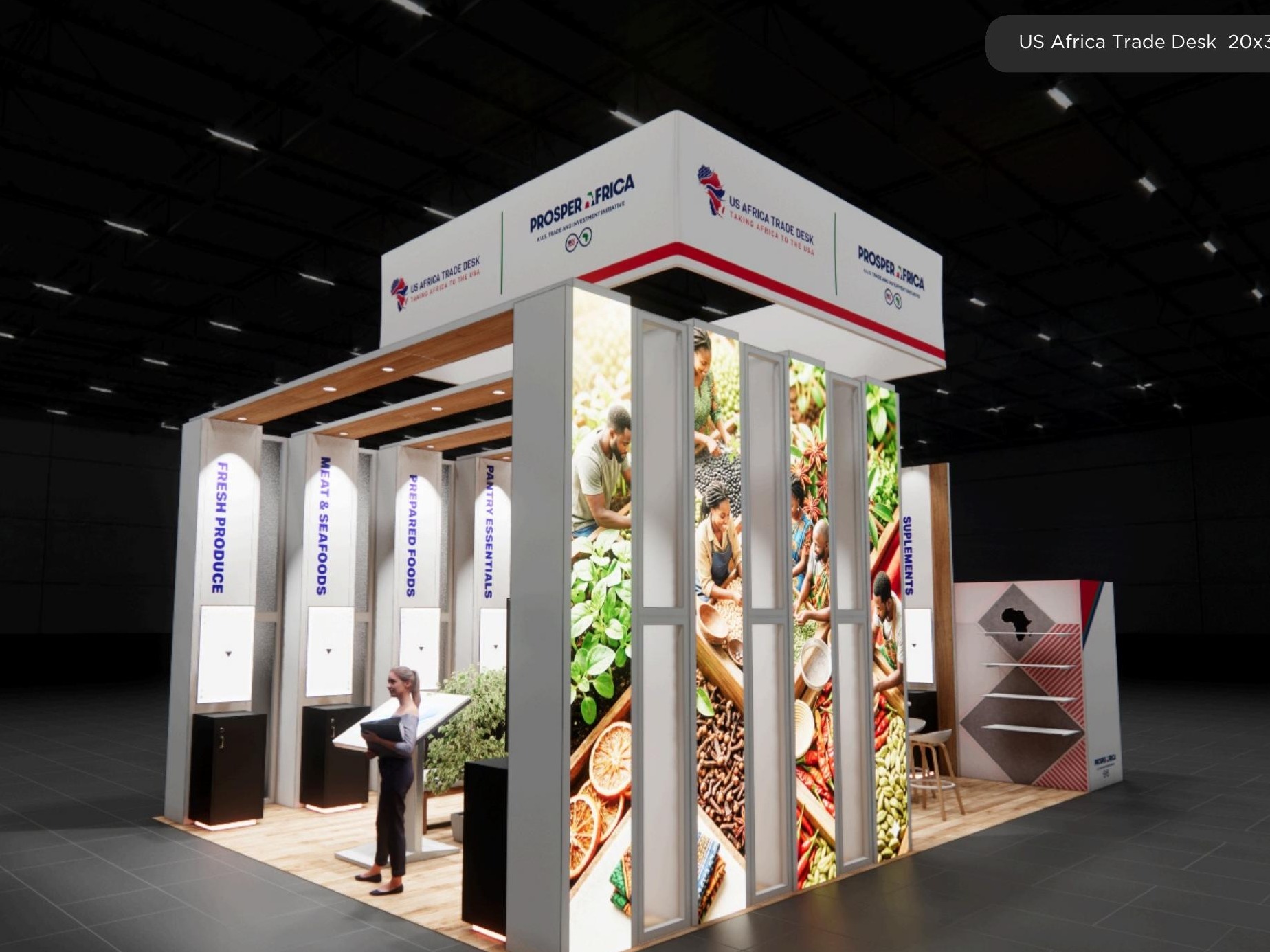 20x30 trade show exhibit rental — 20 x 30 island exhibit rental — iaapa expo, orlando hero image