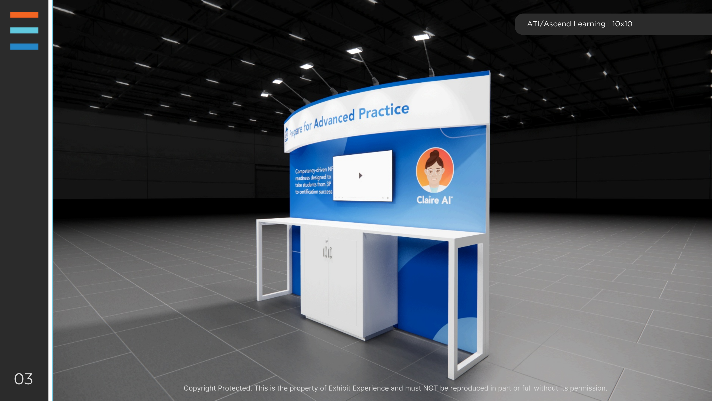 10 x 10 Inline Affordable Exhibit Rental — MD&M West, Anaheim