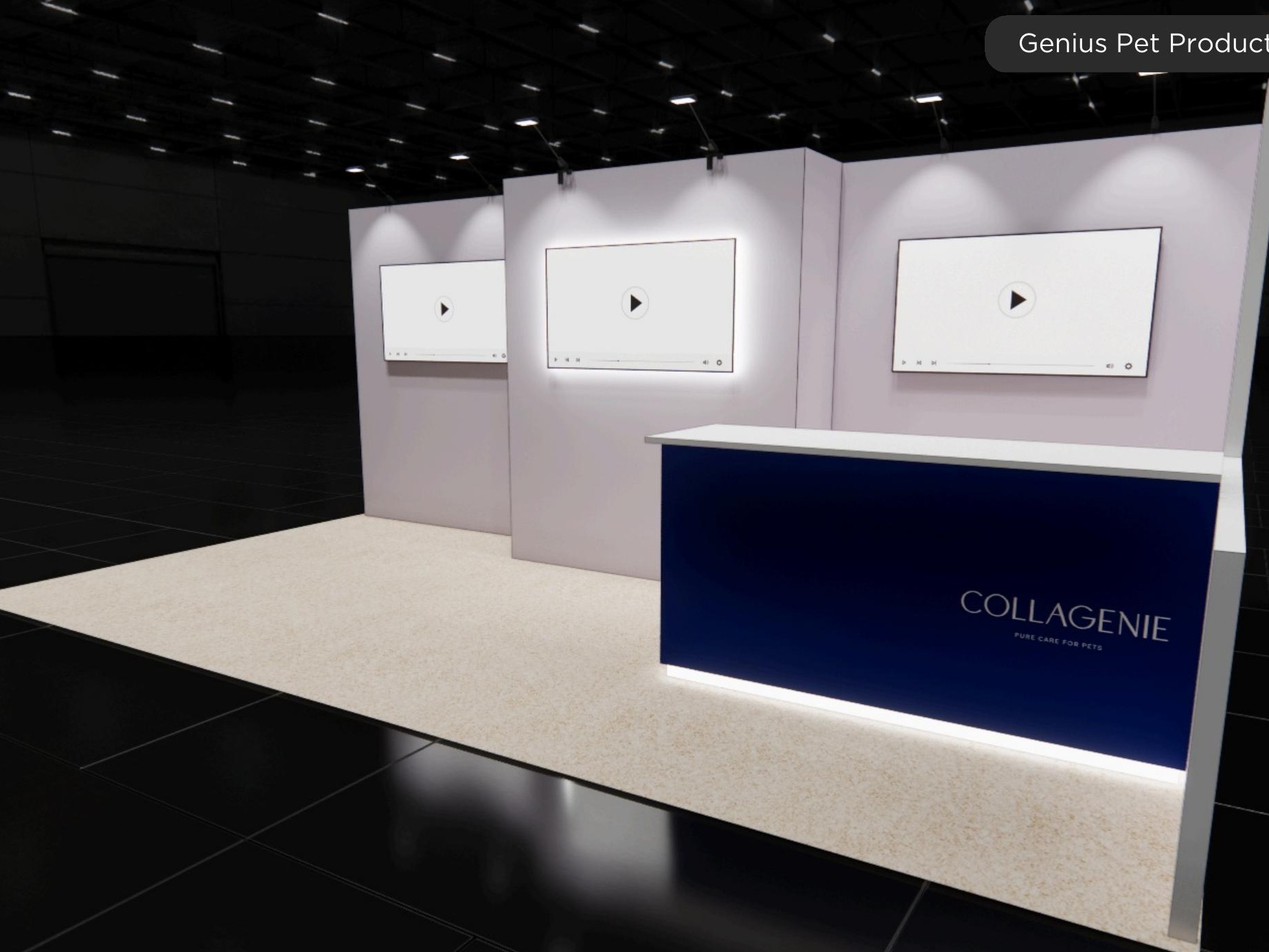 10x20 trade show exhibit rental — 10 x 20 inline affordable exhibit rental — sema show, las vegas hero image
