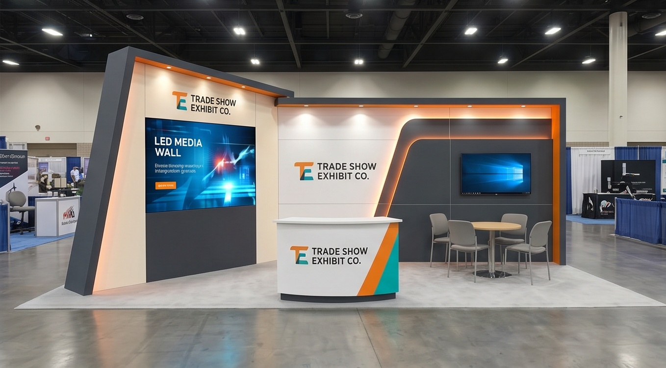 10x20 trade show exhibit rental — foundation inline design