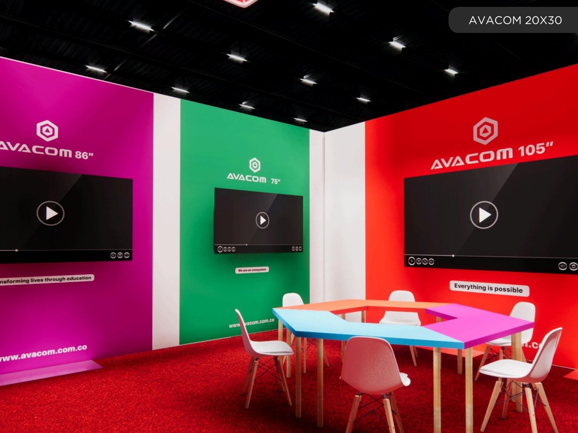 20 x 30 Island Exhibit Rental — SEMA Show, Las Vegas