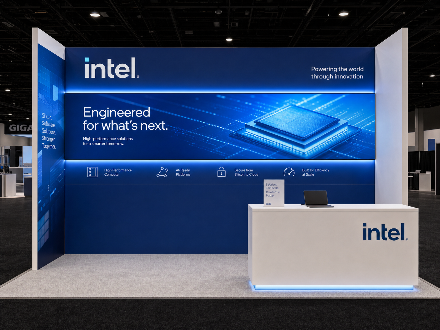 10' x 20' AACR Orlando inline LED exhibit with integrated video wall and active show-floor presentation