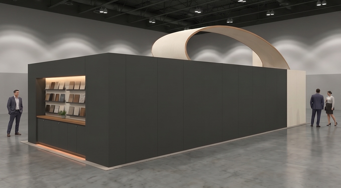 10x30 trade show exhibit rental — foundation inline design