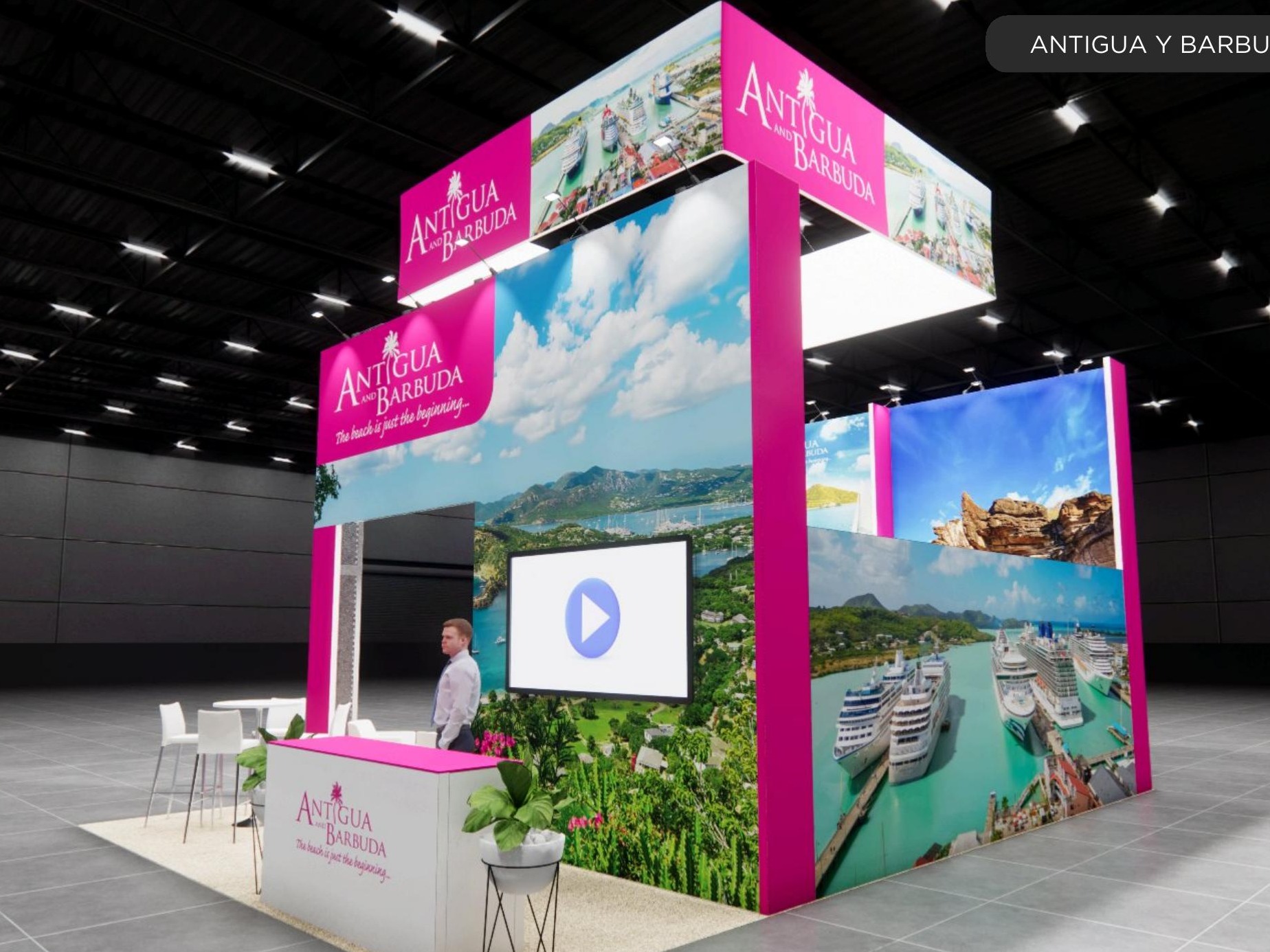 20x30 trade show exhibit rental — 20 x 30 island exhibit rental — iaapa expo, orlando hero image