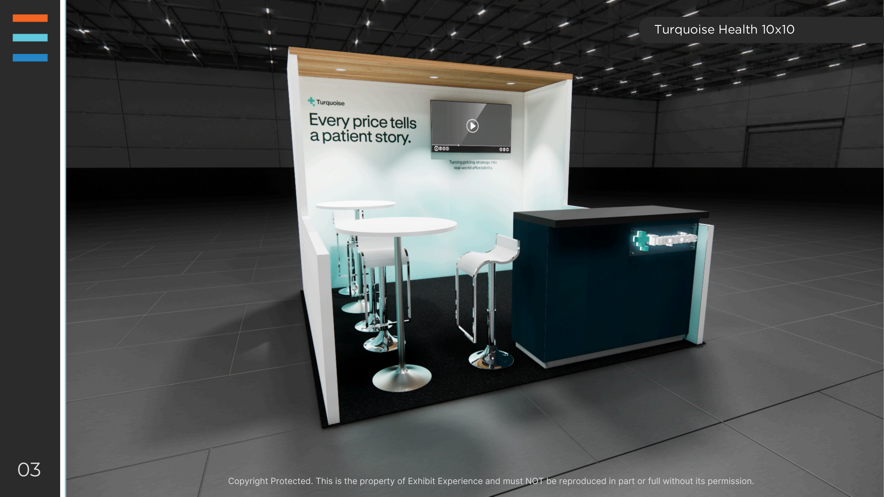 10 x 10 Inline Affordable Exhibit Rental — The NGA Show, Las Vegas