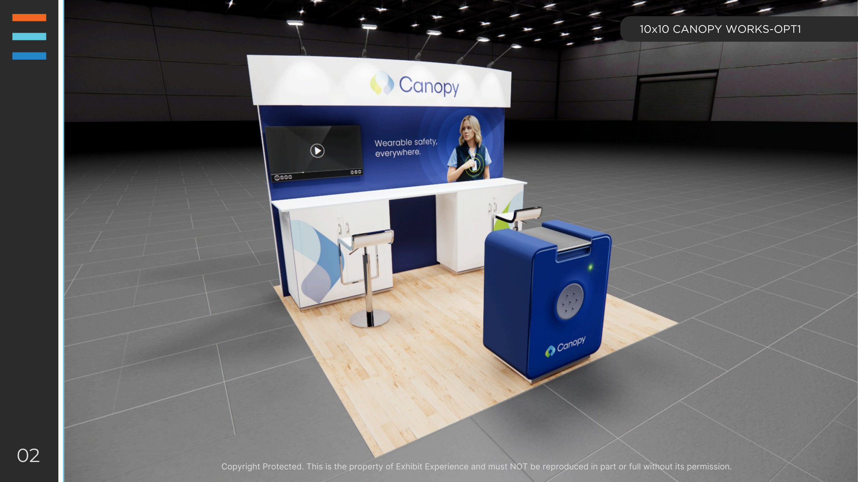 10 x 10 Inline Affordable Exhibit Rental — SEMA Show, Las Vegas