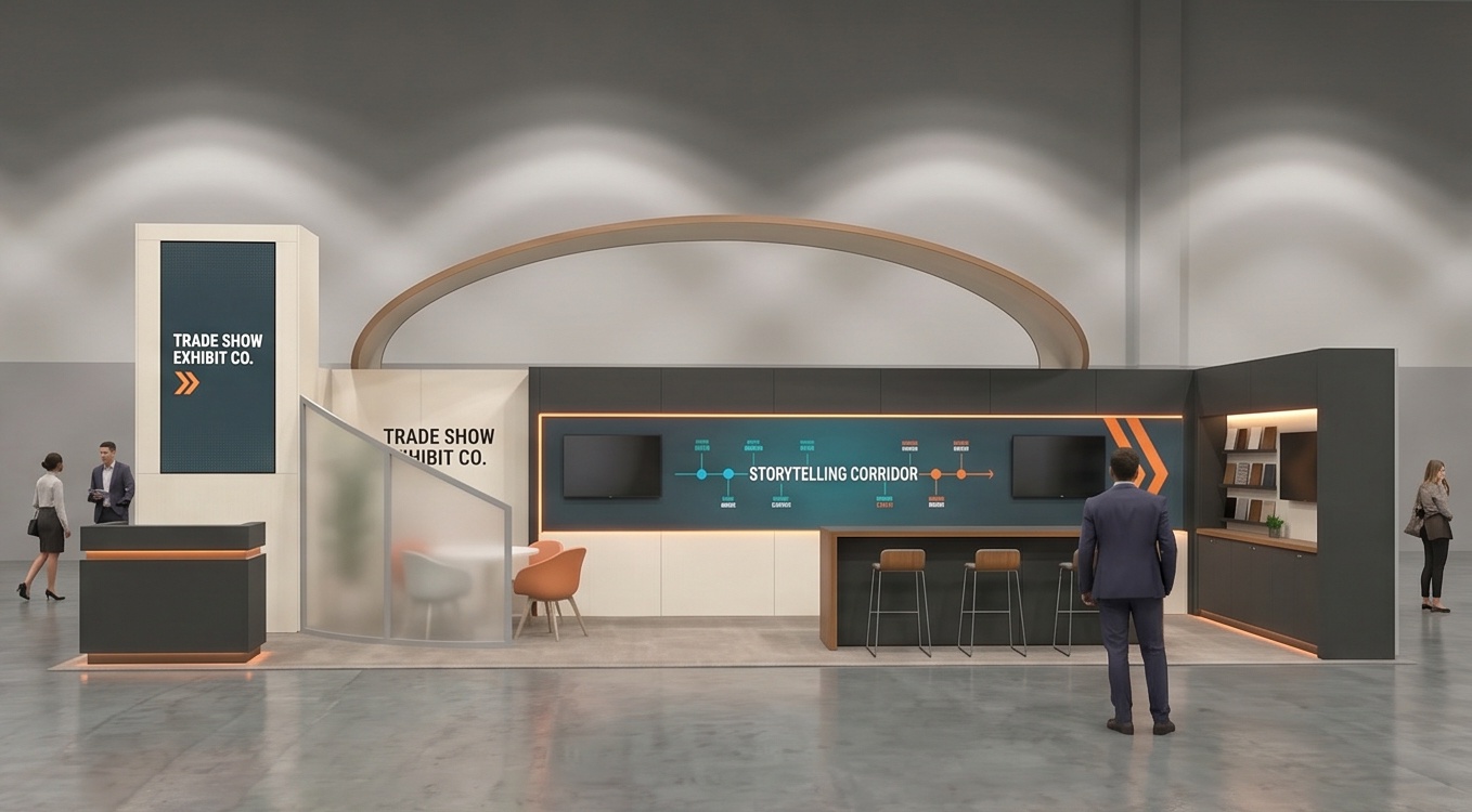10x30 trade show exhibit rental — foundation inline design