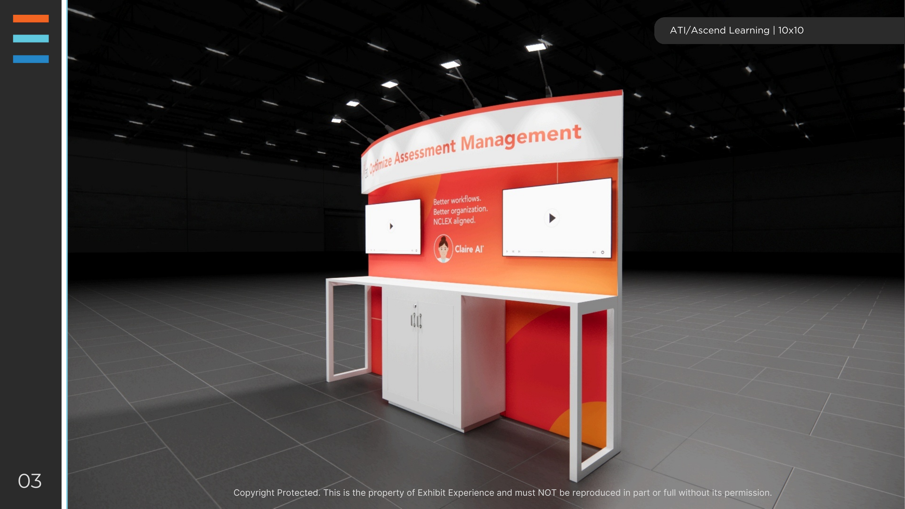 10 x 10 Inline Affordable Exhibit Rental — The NGA Show, Las Vegas