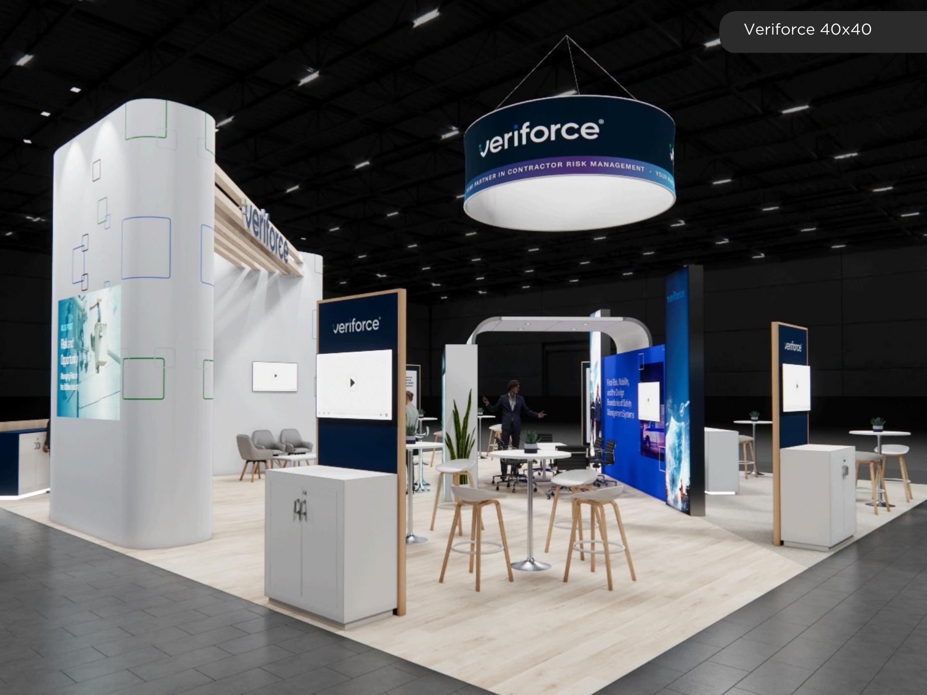 40 x 40 Island Trade Show Display — Houston