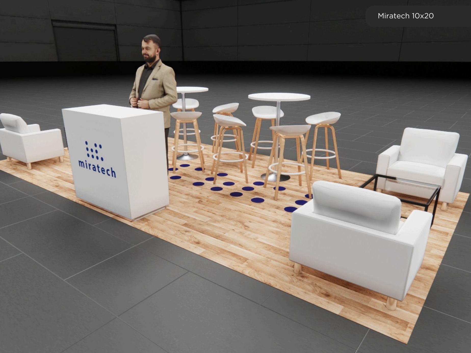 10x20 trade show exhibit rental — 10 x 20 inline affordable exhibit rental — infocomm, las vegas hero image