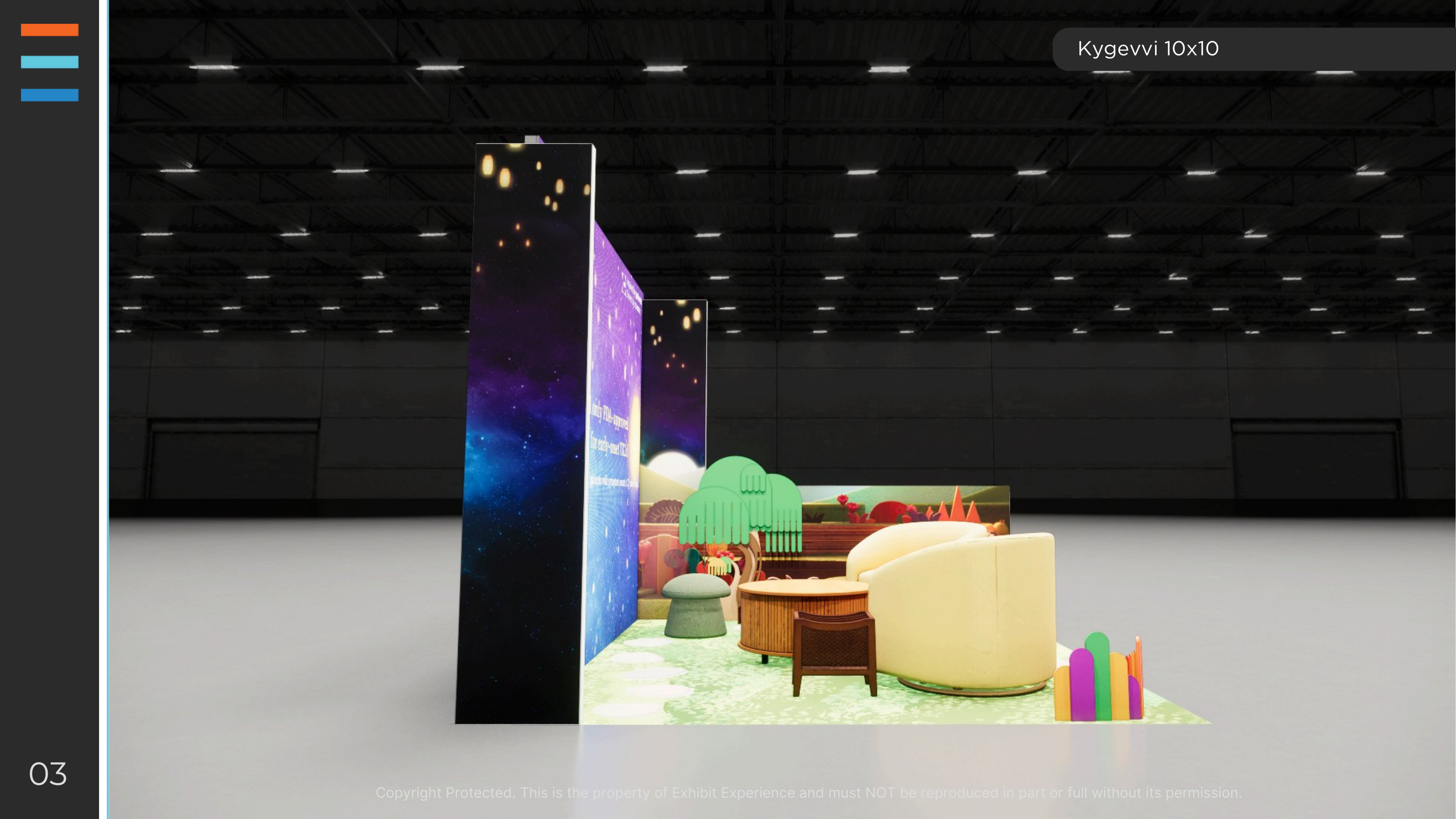 10 x 10 Inline Affordable Exhibit Rental — SEMA Show, Las Vegas