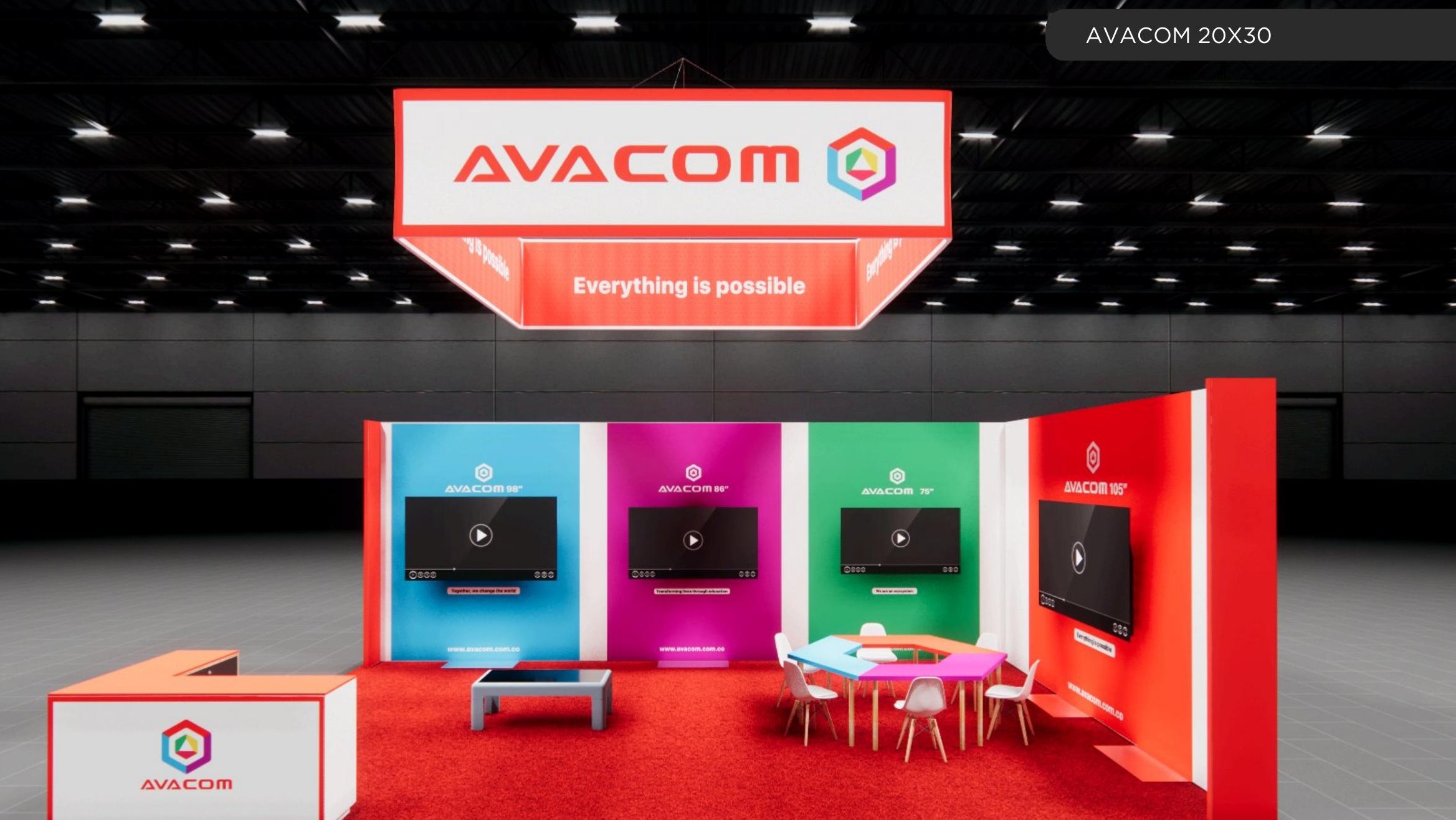 20x30 trade show exhibit rental — atlanta market 20 x 30 exhibit rental — merchandising island plan — 20x30 exhibit program