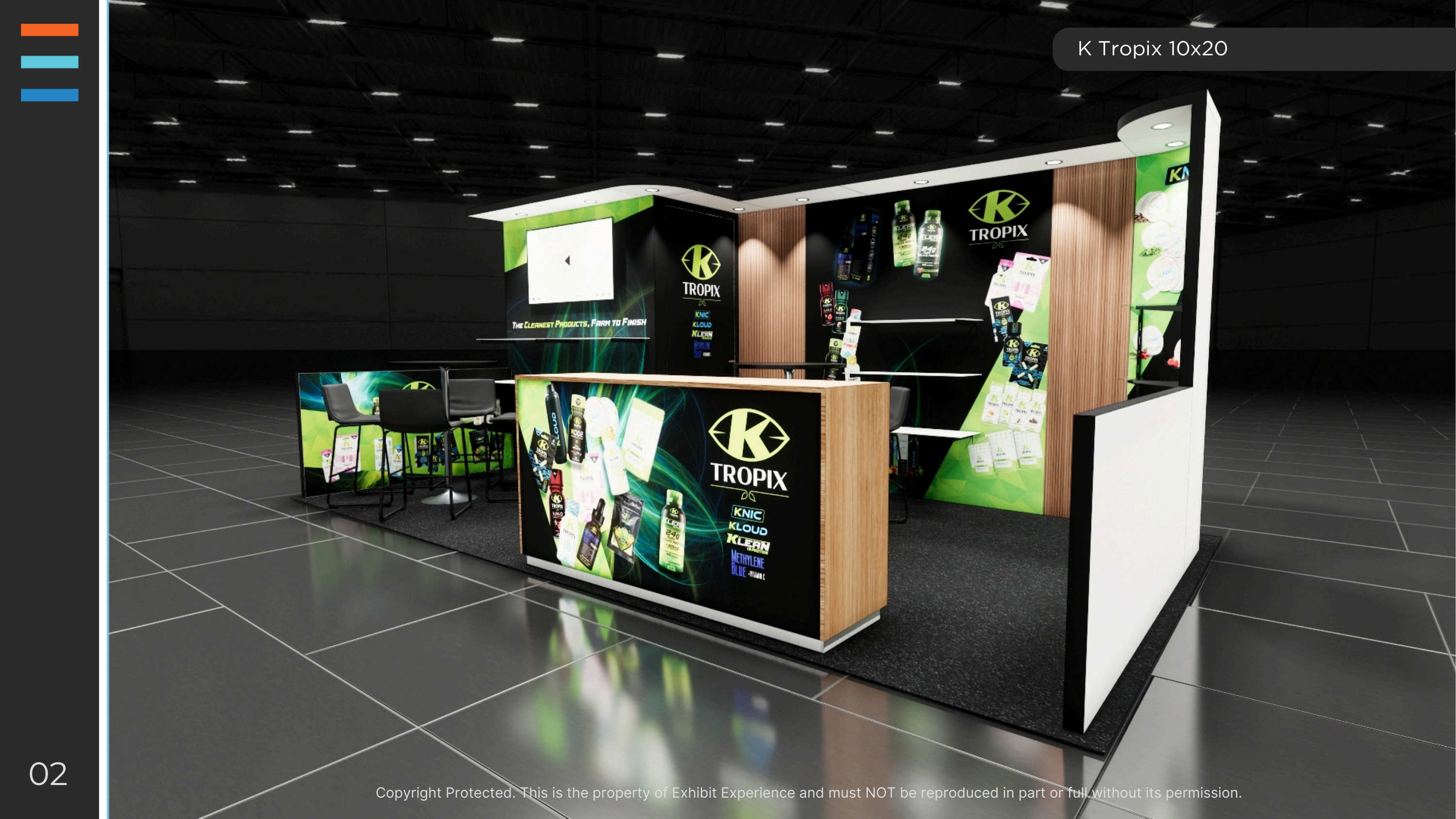 10 x 20 Inline Affordable Exhibit Rental — NAB Show, Las Vegas