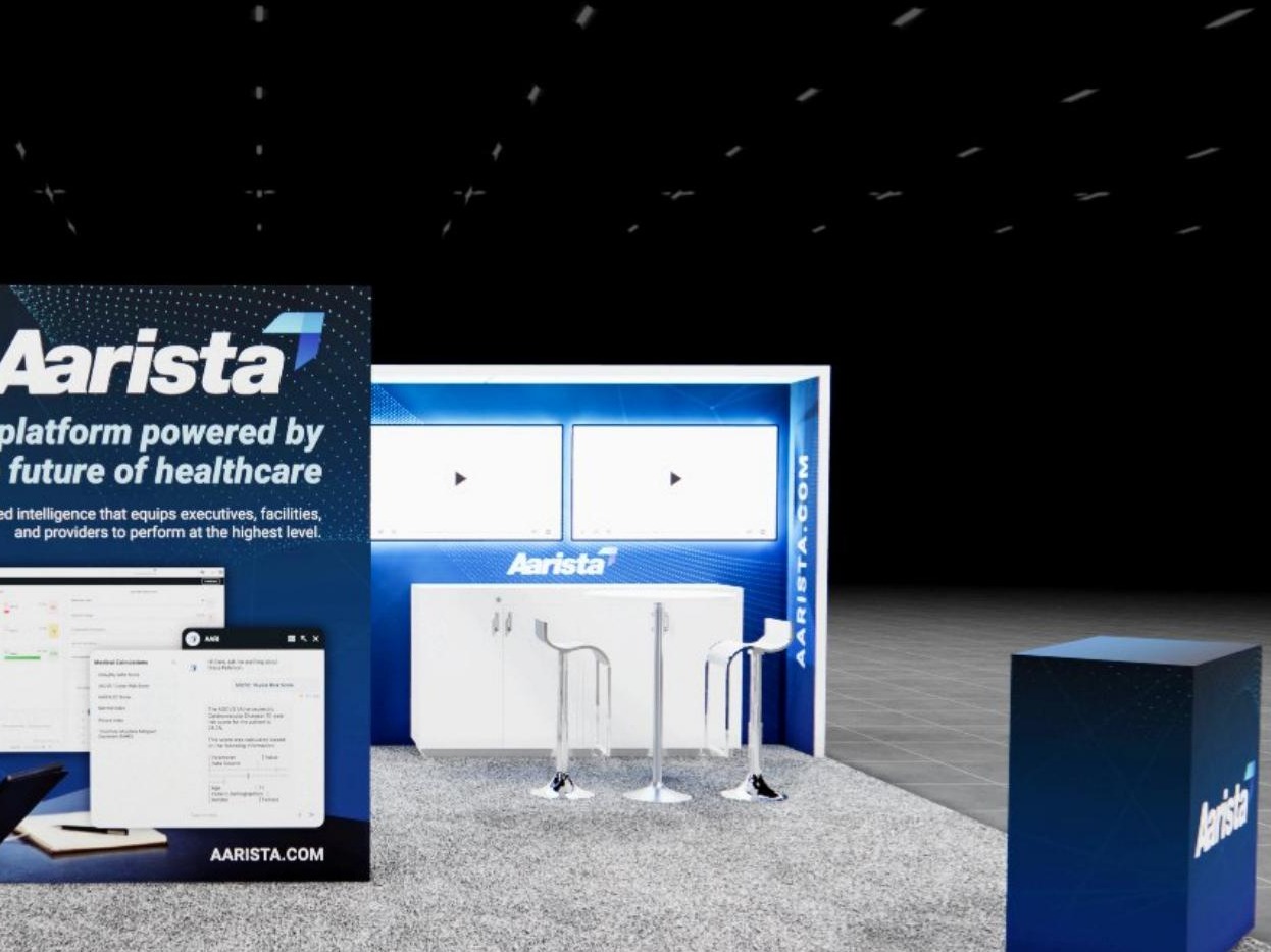 20 x 20 Inline Affordable Exhibit Rental — HIMSS, Las Vegas