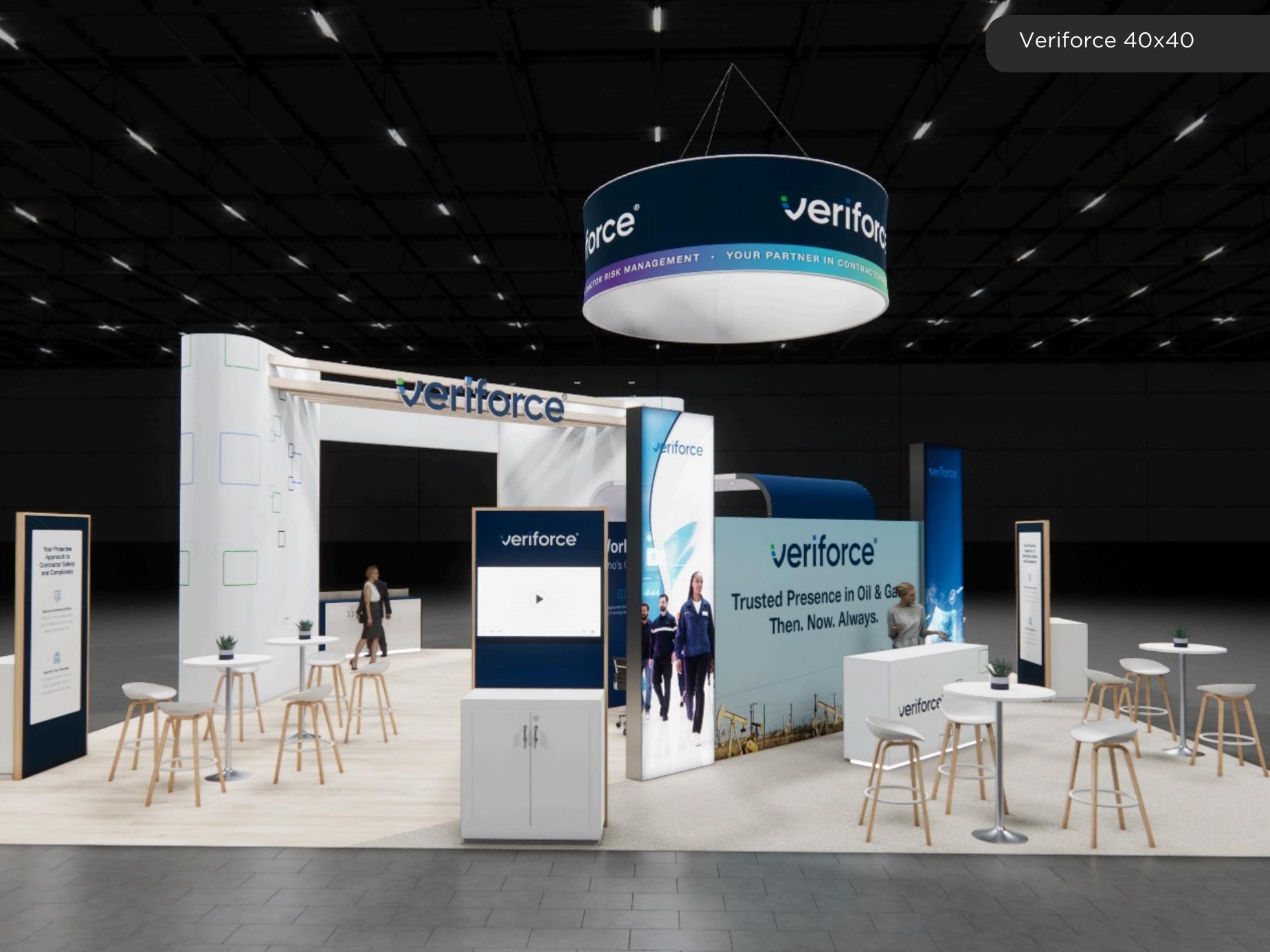 40 x 40 Island Trade Show Display — Houston