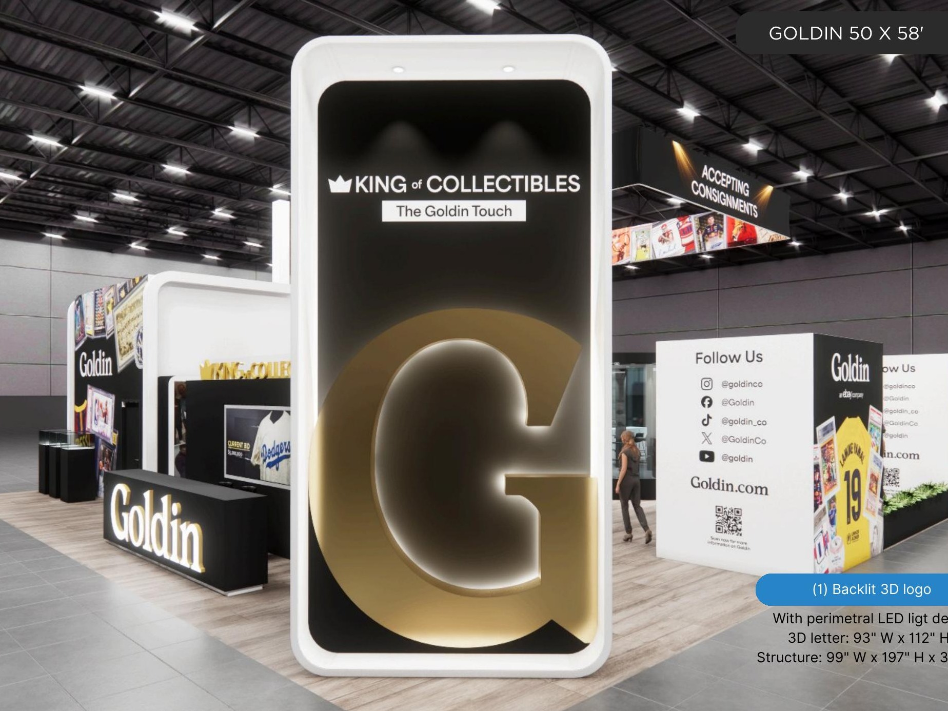 50 x 58 Island Exhibit Rental — SEMA Show, Las Vegas