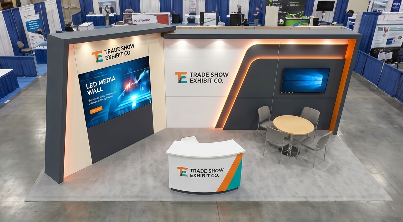 10x20 trade show exhibit rental — foundation inline design