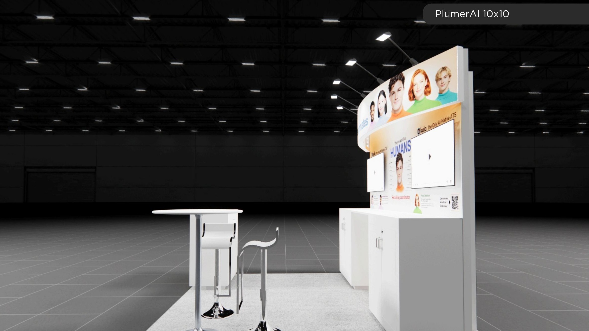 10x10 trade show exhibit rental — consultation-led inline design