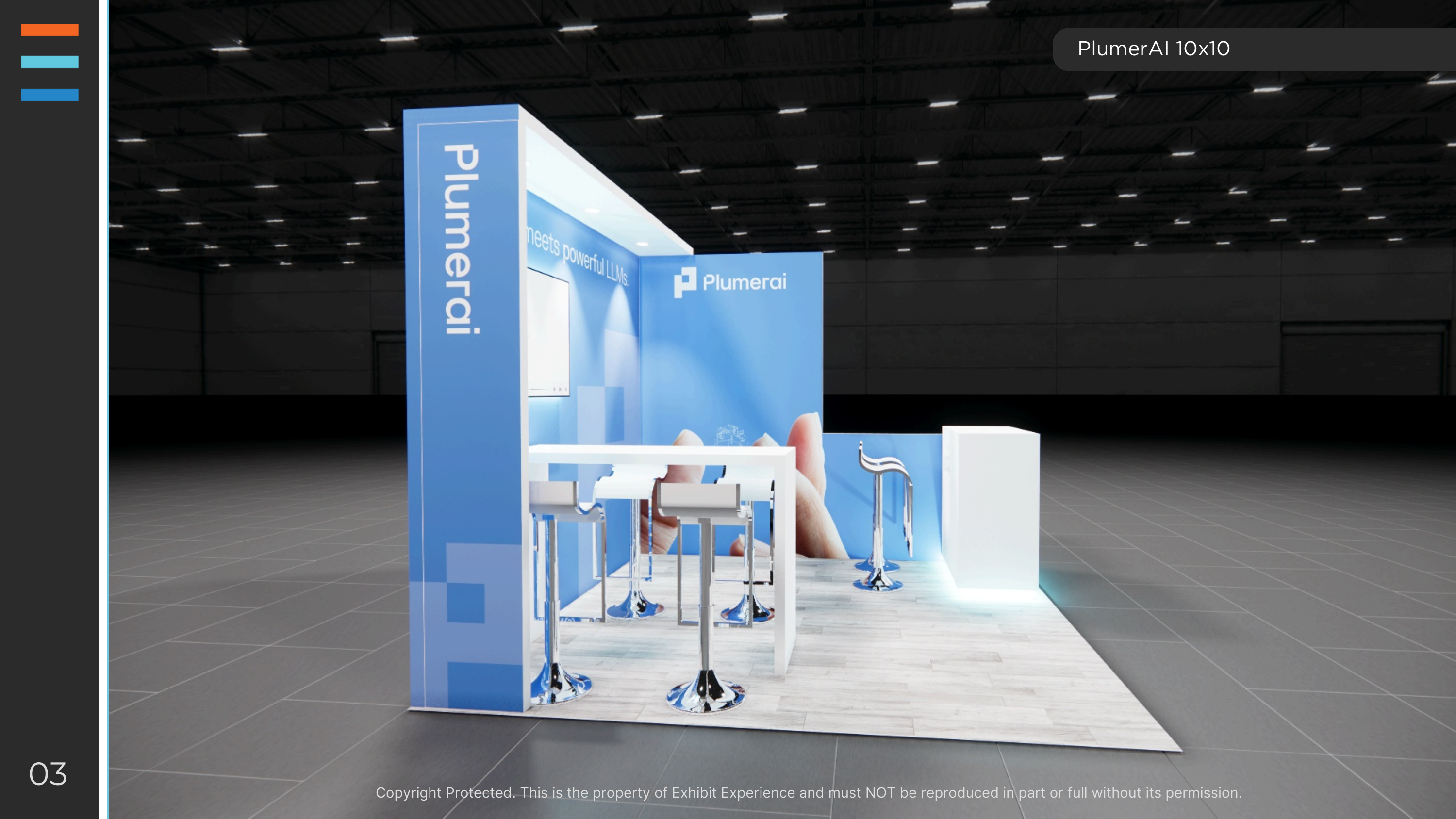 10 x 10 Inline Affordable Exhibit Rental — InfoComm, Las Vegas