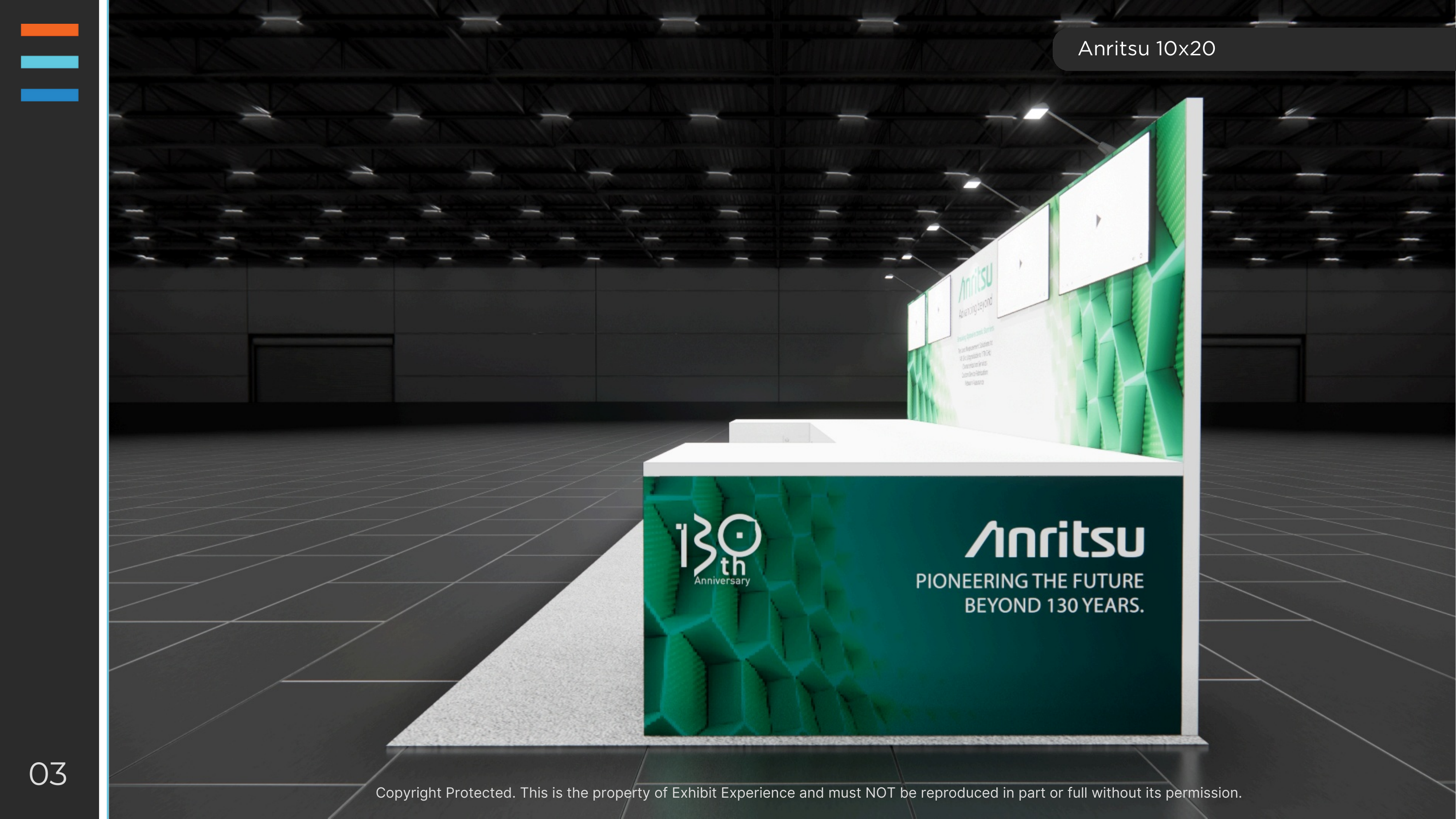 10 x 20 Inline Affordable Exhibit Rental — NAB Show, Las Vegas