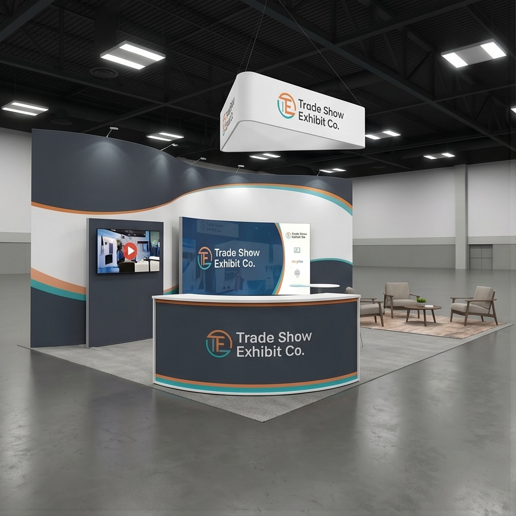 20x30 trade show exhibit rental — gartner supply chain symposium orlando 20 x 30 exhibit rental — executive briefing island — 20x30 exhibit program