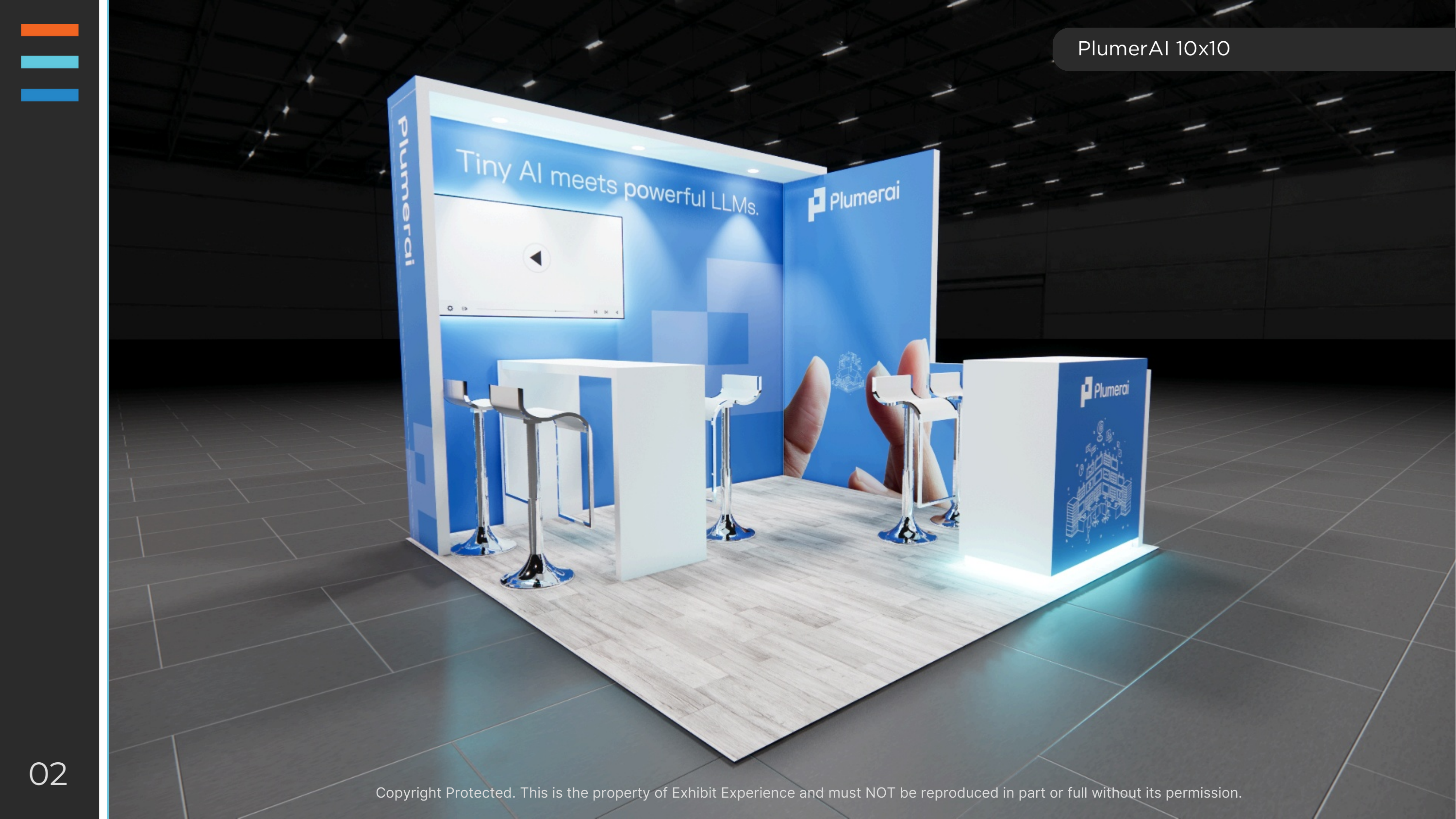 10 x 10 Inline Affordable Exhibit Rental — InfoComm, Las Vegas