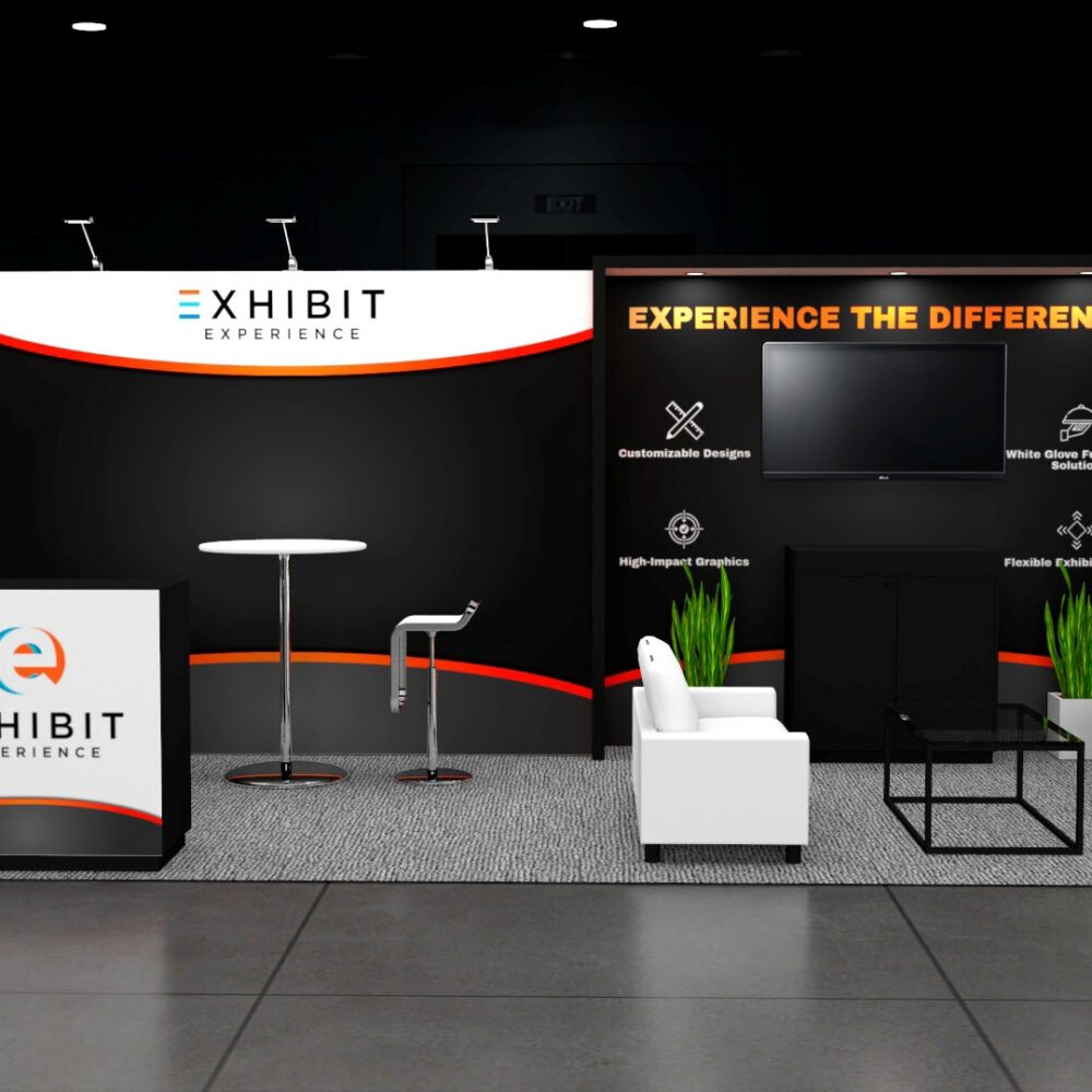 10x20 trade show exhibit rental — 10 x 20 inline affordable exhibit rental — md&m west, anaheim hero image
