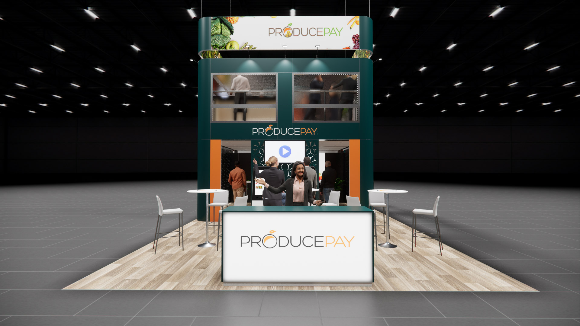 20 x 40 Double-Deck Exhibit Rental — IAAPA Expo, Orlando