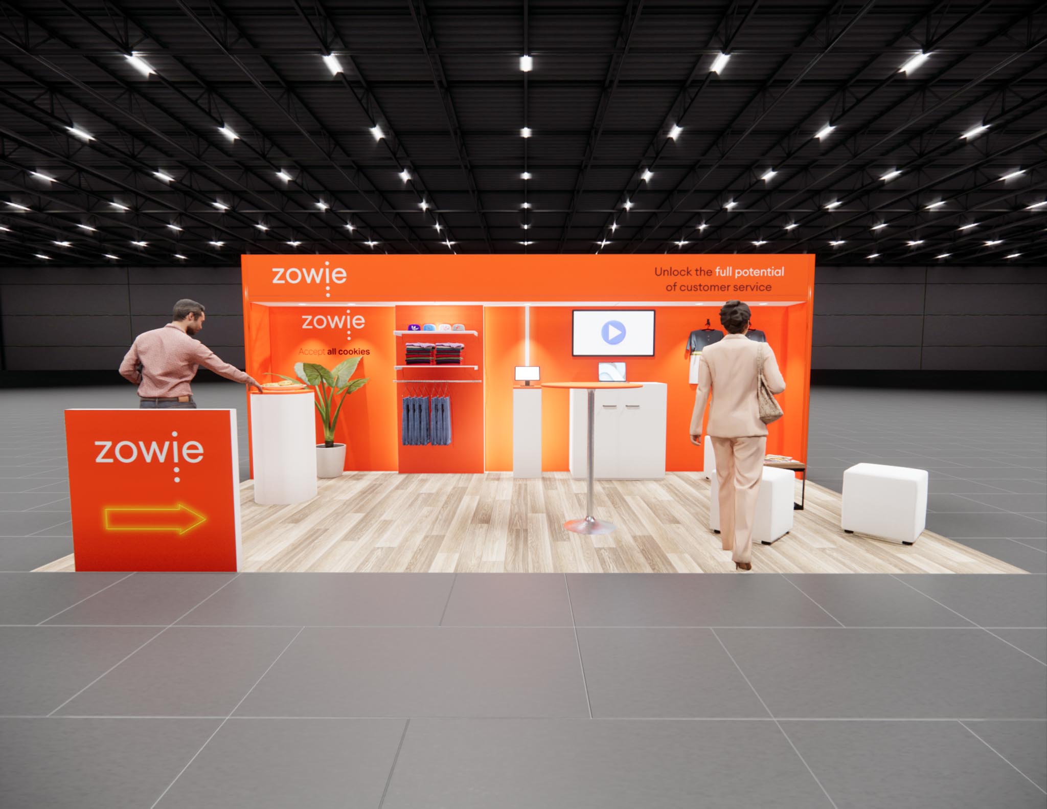 10x20 trade show exhibit rental — 10 x 20 inline exhibit rental — iaapa expo, orlando hero image