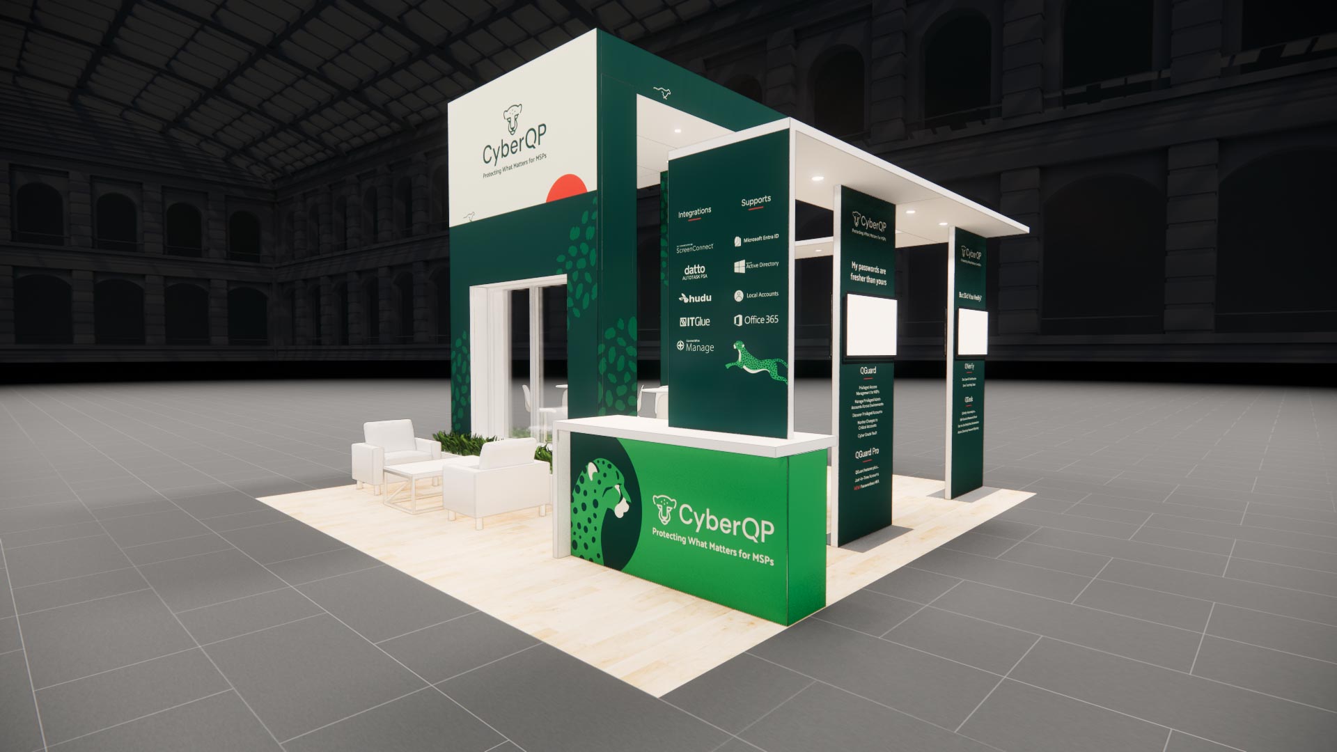 20 x 20 Island Exhibit Rental — InfoComm, Las Vegas