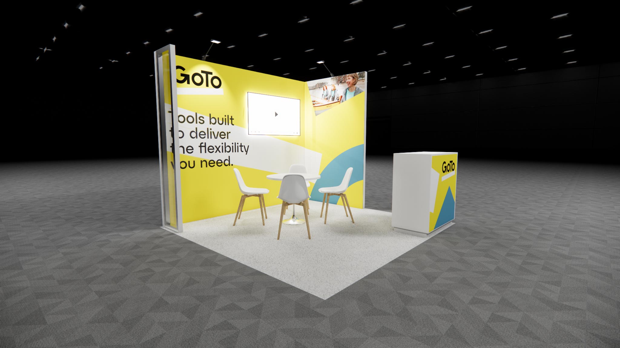 10 x 10 Inline Exhibit Rental — HIMSS, Las Vegas
