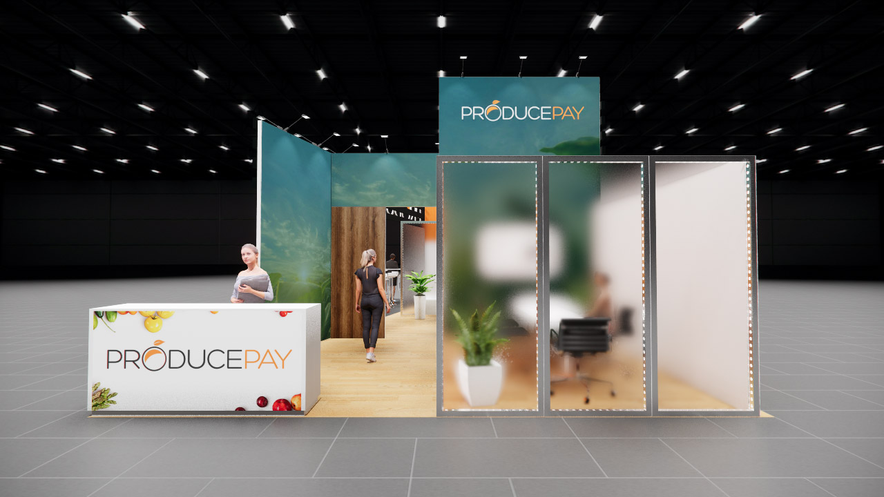 20 x 40 Island Exhibit Rental — IAAPA Expo, Orlando